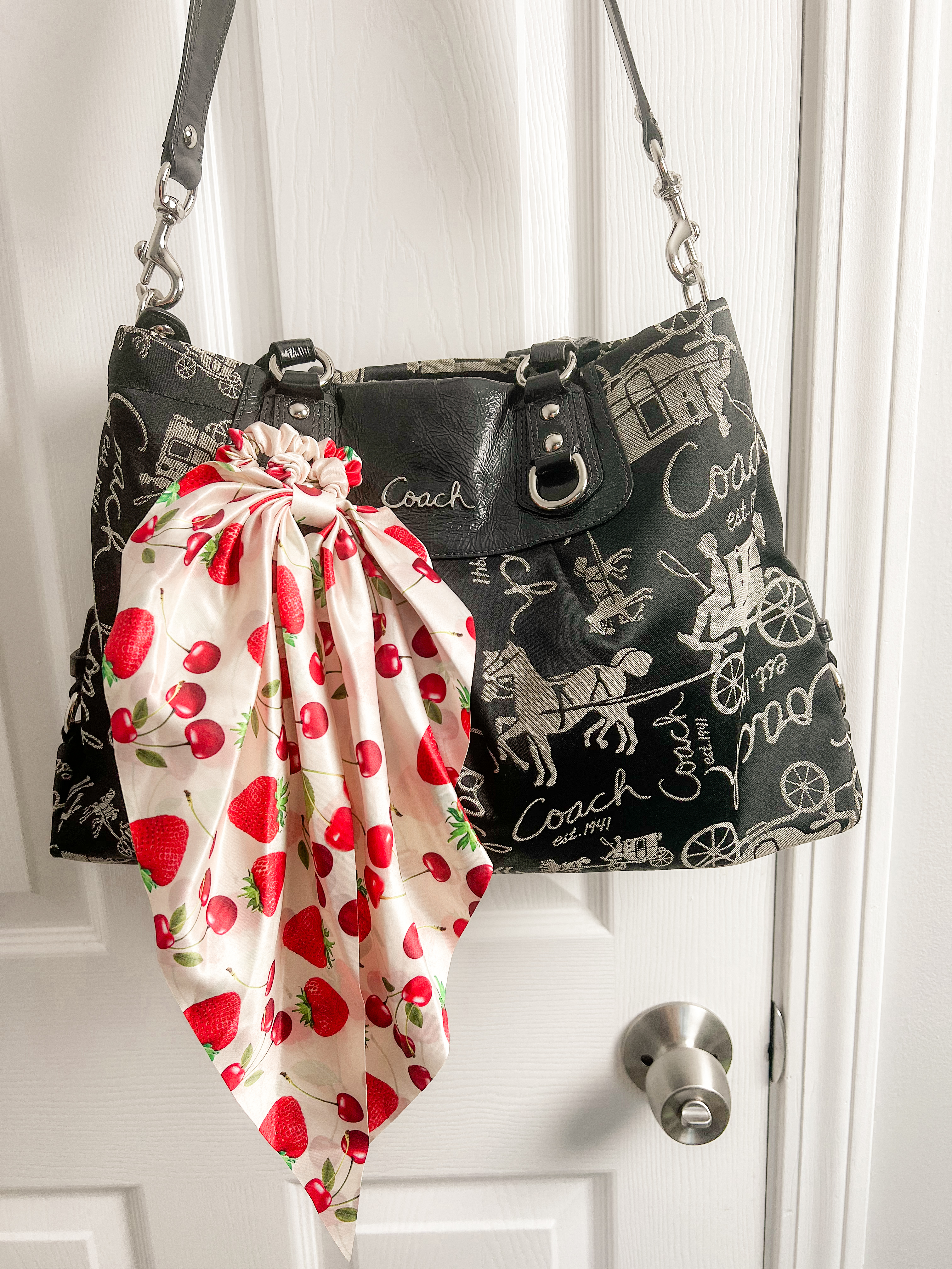 Coach Ashley Horse & Carriage Anniversary Carryall Shoulder Handbag