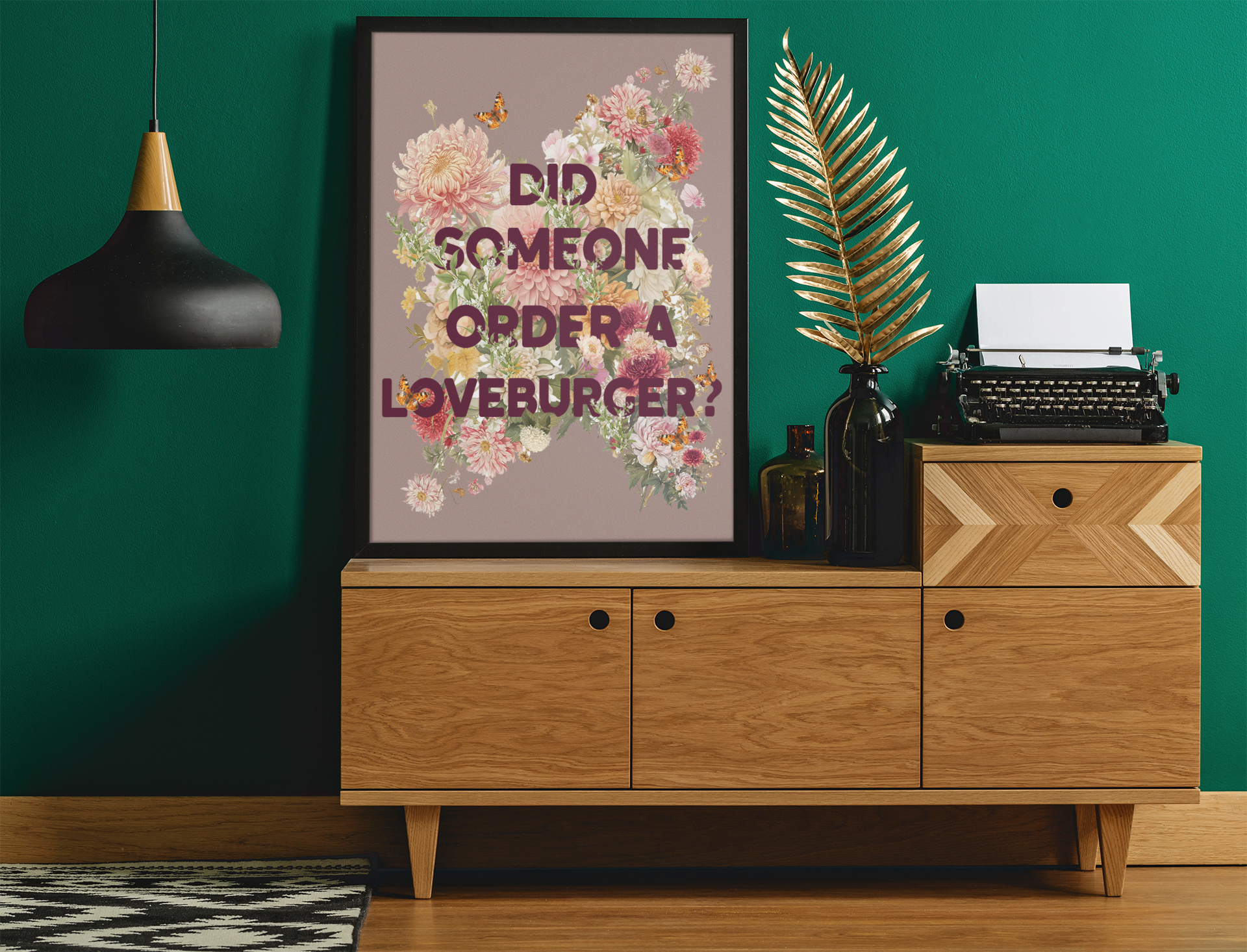 Did Someone Order a Loveburger Print | Can’t Hardly Wait Inspired Quote | Funny 90s Teen Movie Wall Art | Digital Download