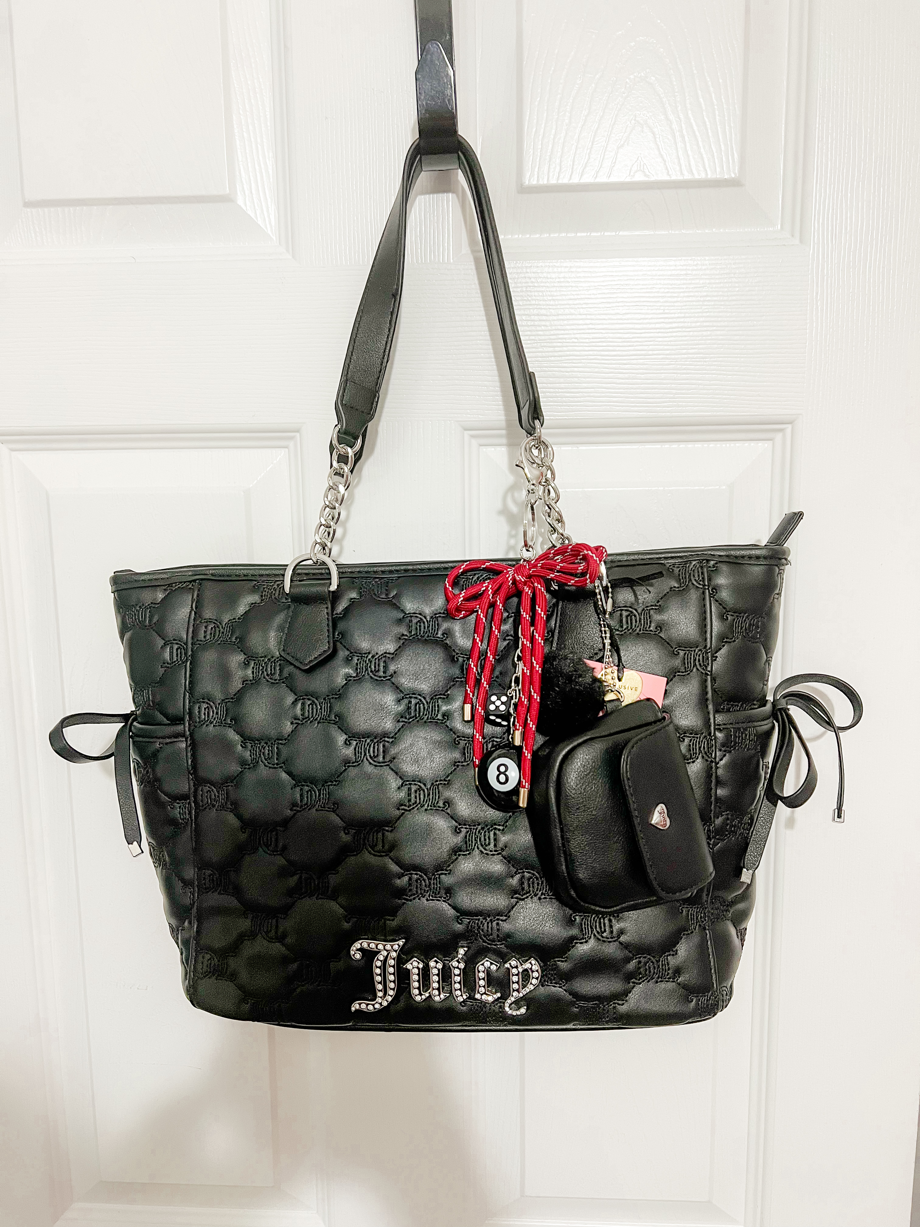 The Lucky 8 Drop – Juicy Couture Quilted Bow Tote