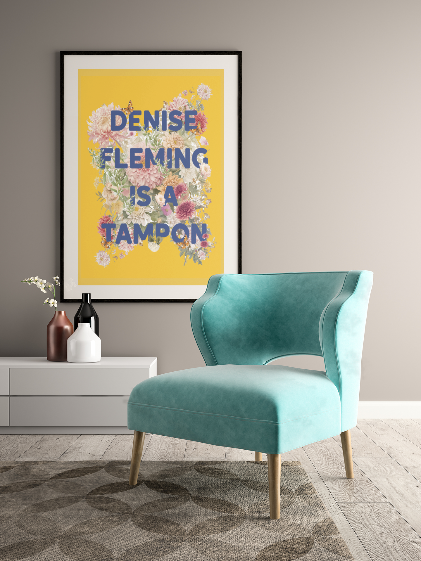 Denise Fleming is a Tampon Print | Can’t Hardly Wait Inspired Quote | Funny 90s Teen Movie Wall Art | Digital Download