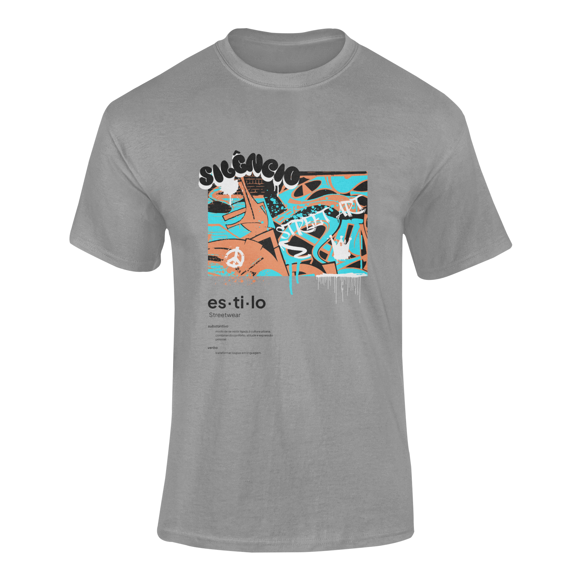 Camiseta - Street Art Silêncio 