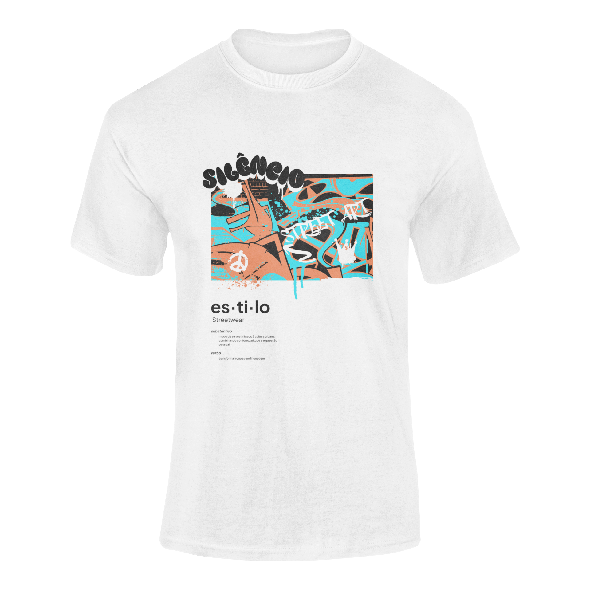 Camiseta - Street Art Silêncio 