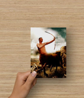 Centaur Archer Artwork Postcard