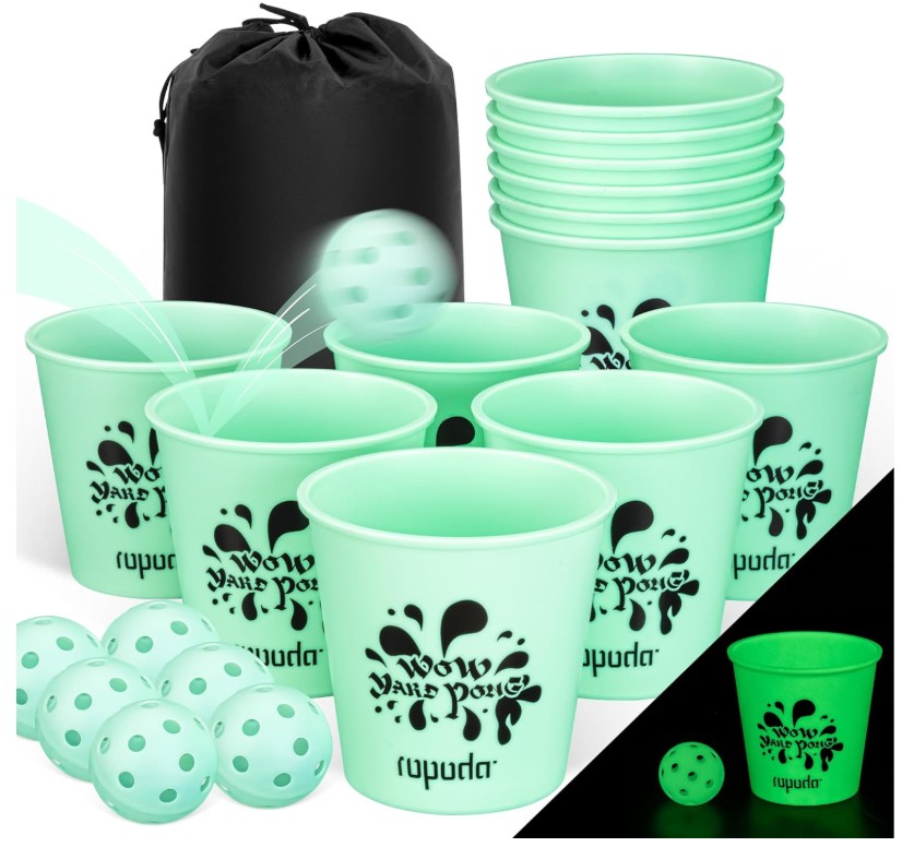 GIANT CUP PONG - GLOW IN THE DARK