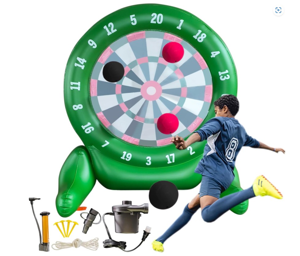 KICK-BALL DARTS 6 FT BLOW UP GAME