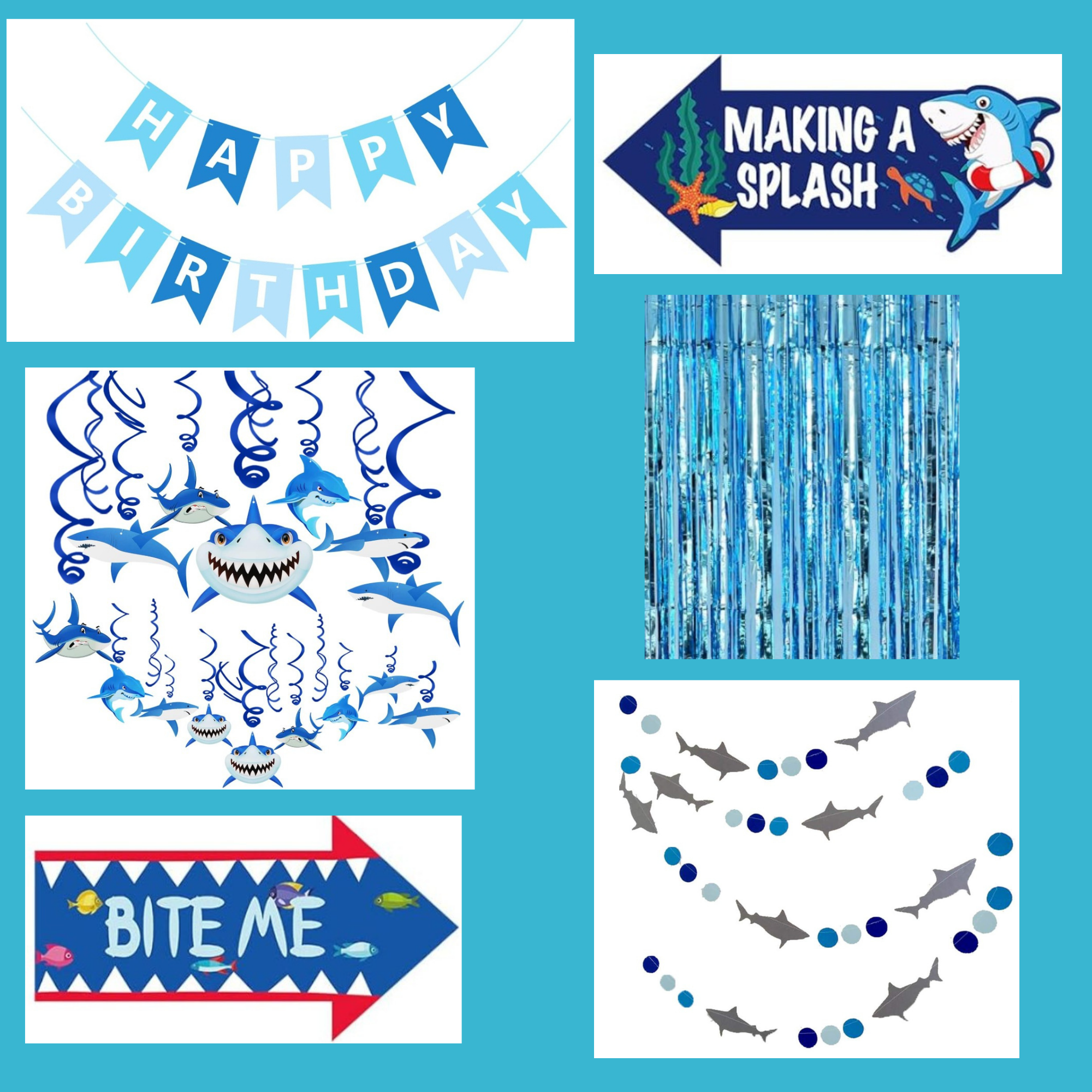 Shark Theme Pool Party Package