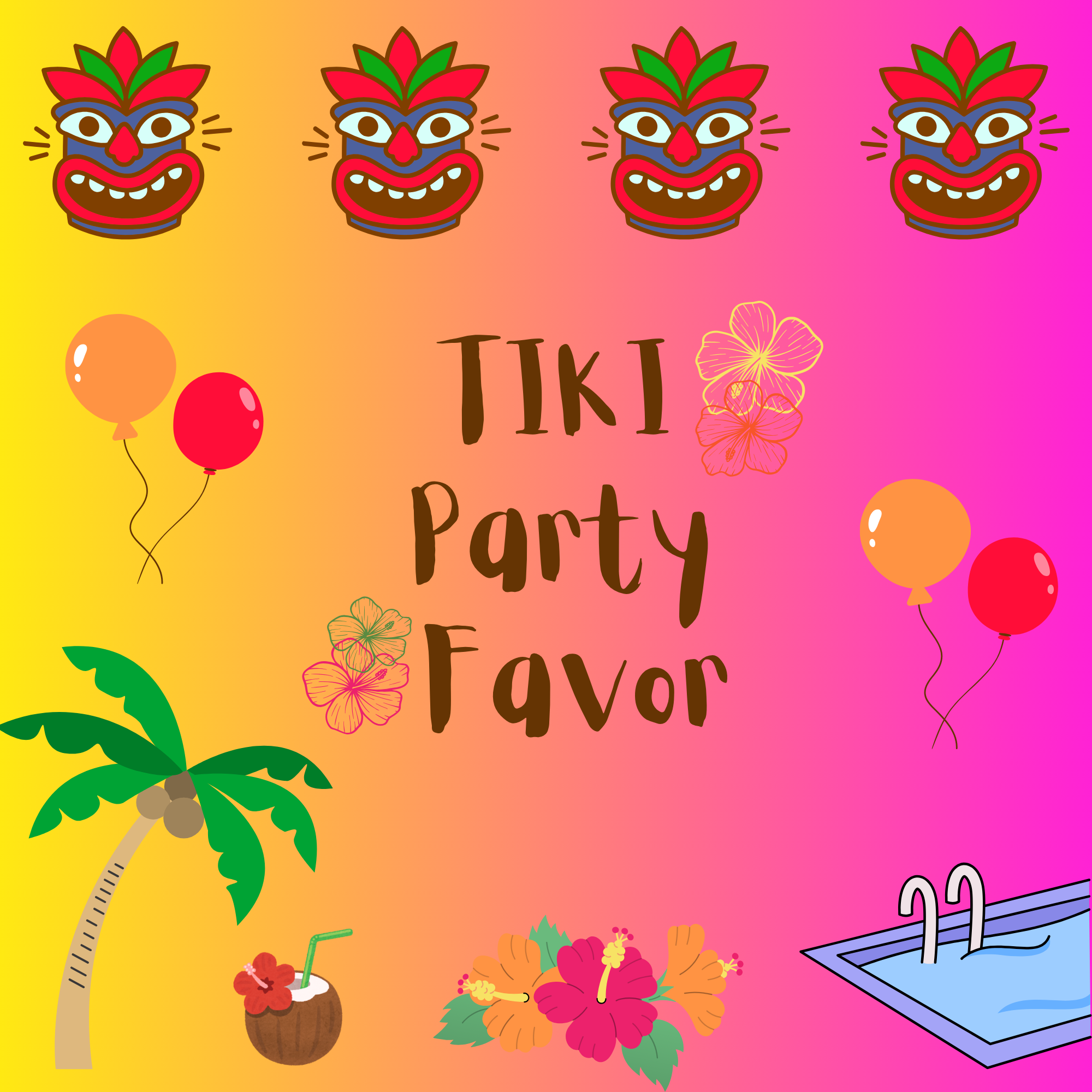 Tiki Party Favor