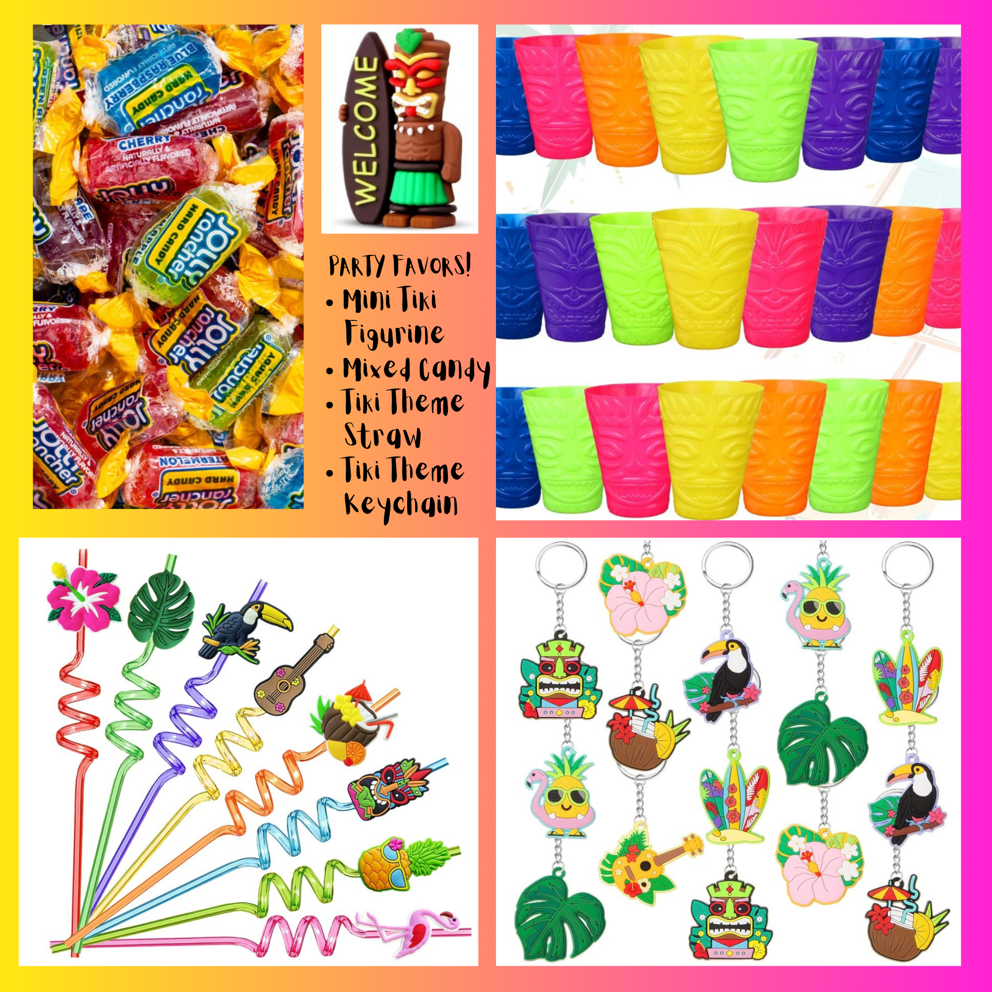 Tiki Pool Party Birthday Package