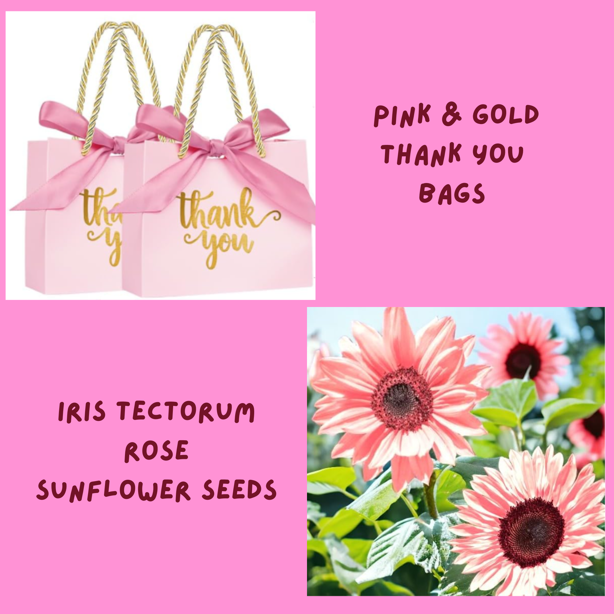 Baby Shower Pink Sunflower, Favor