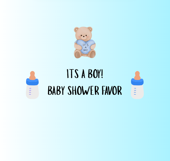 It's A Boy! Baby Shower Favor / Table Favor