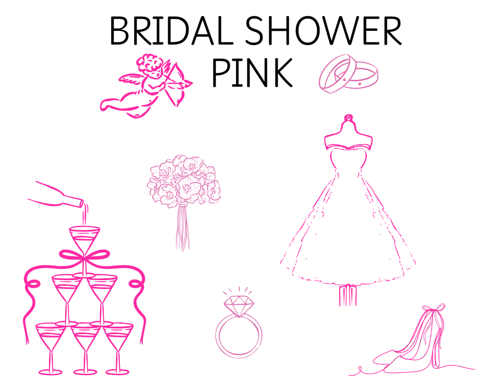 Bridal Shower Package - Pink Theme - Restaurant Hosted