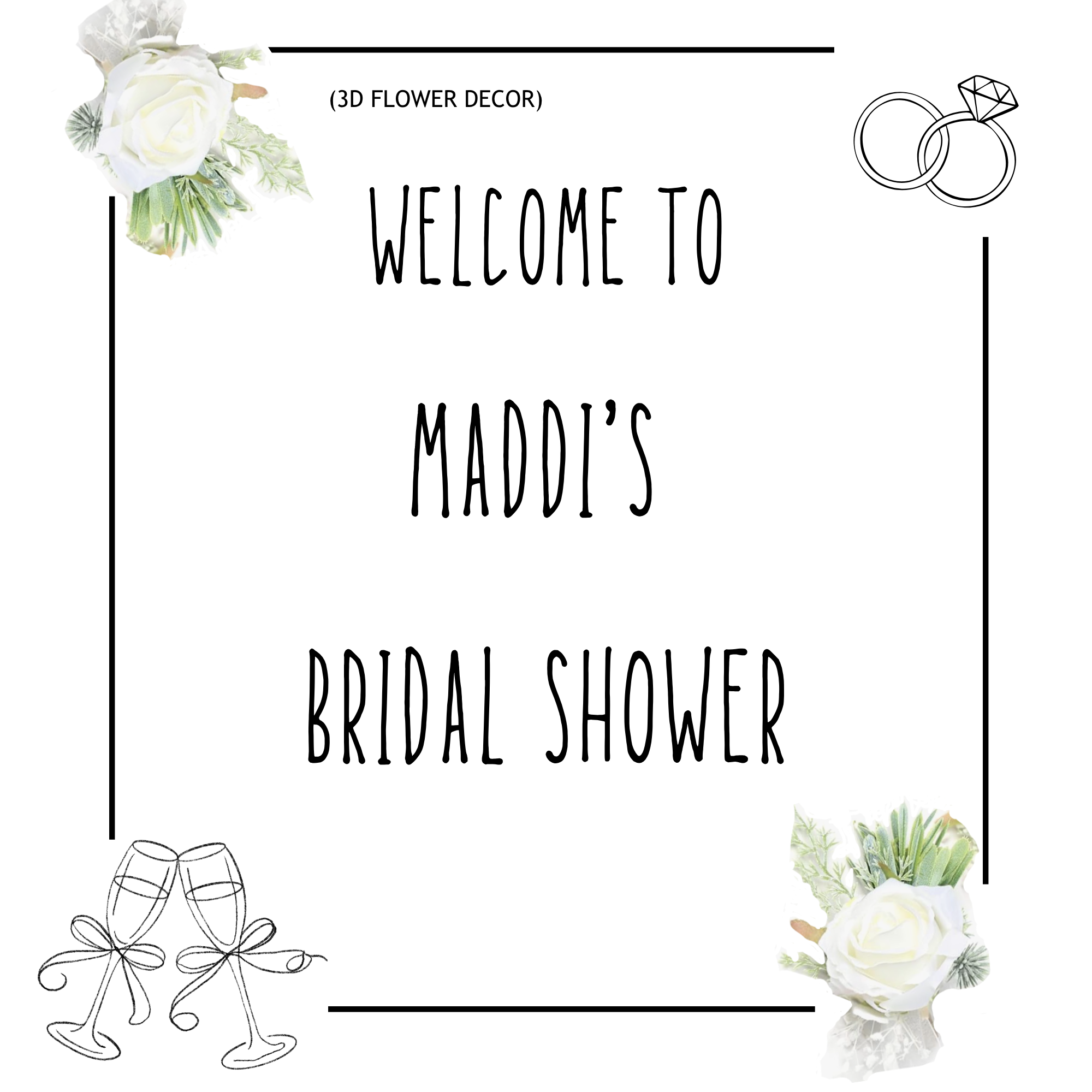 Bridal Shower Package - Sage Theme - Home Hosted