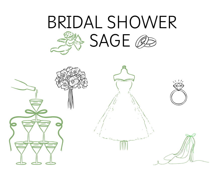 Bridal Shower Package - Sage Theme - Home Hosted