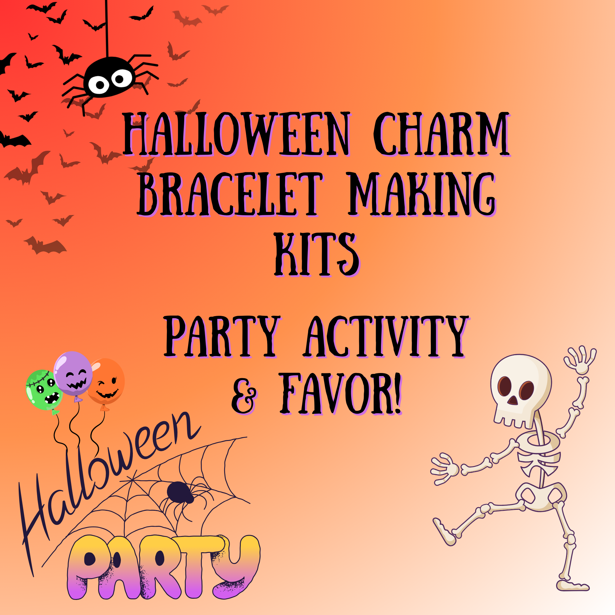 Halloween Bracelet Making Activity Kit