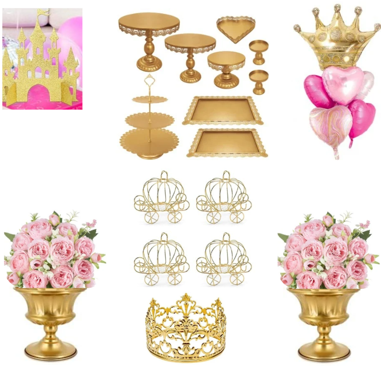 Princess Dessert Table - Pink & Gold W. Candy