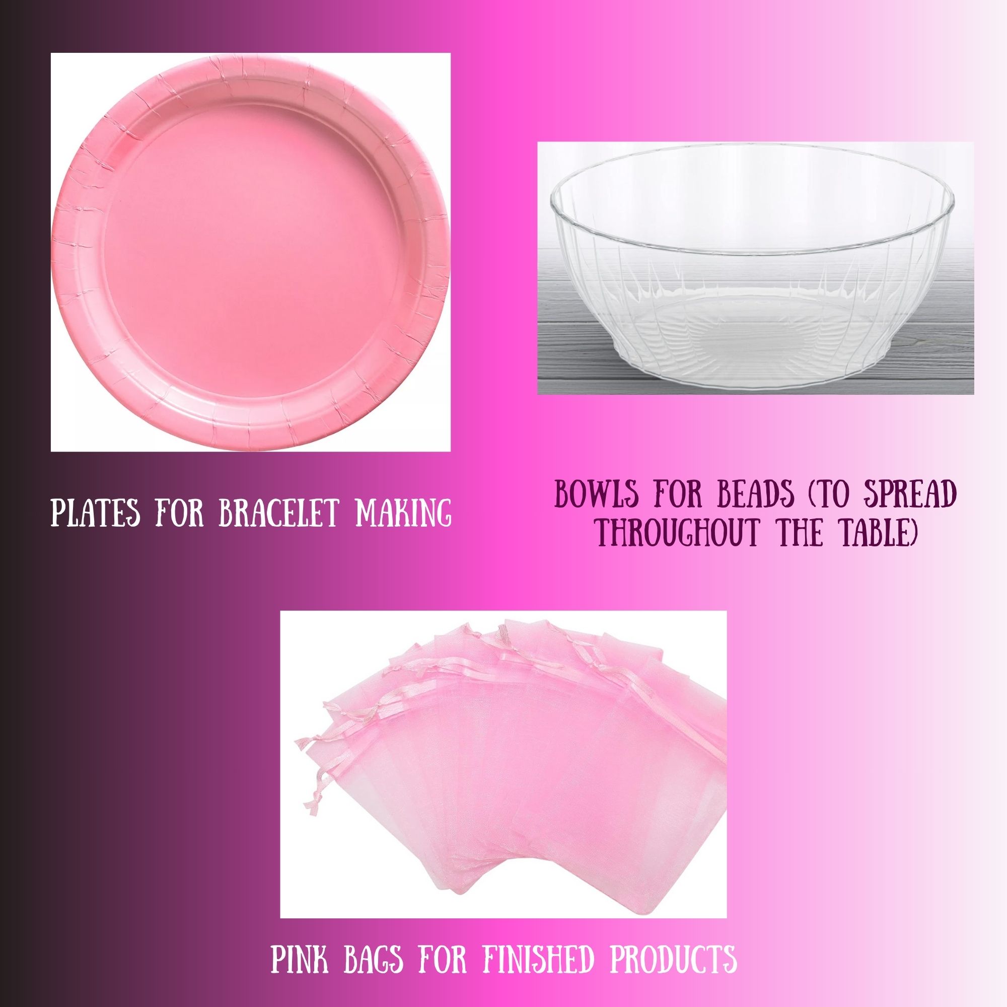 Purple & Pink Halloween Bracelet Making Activity Kit