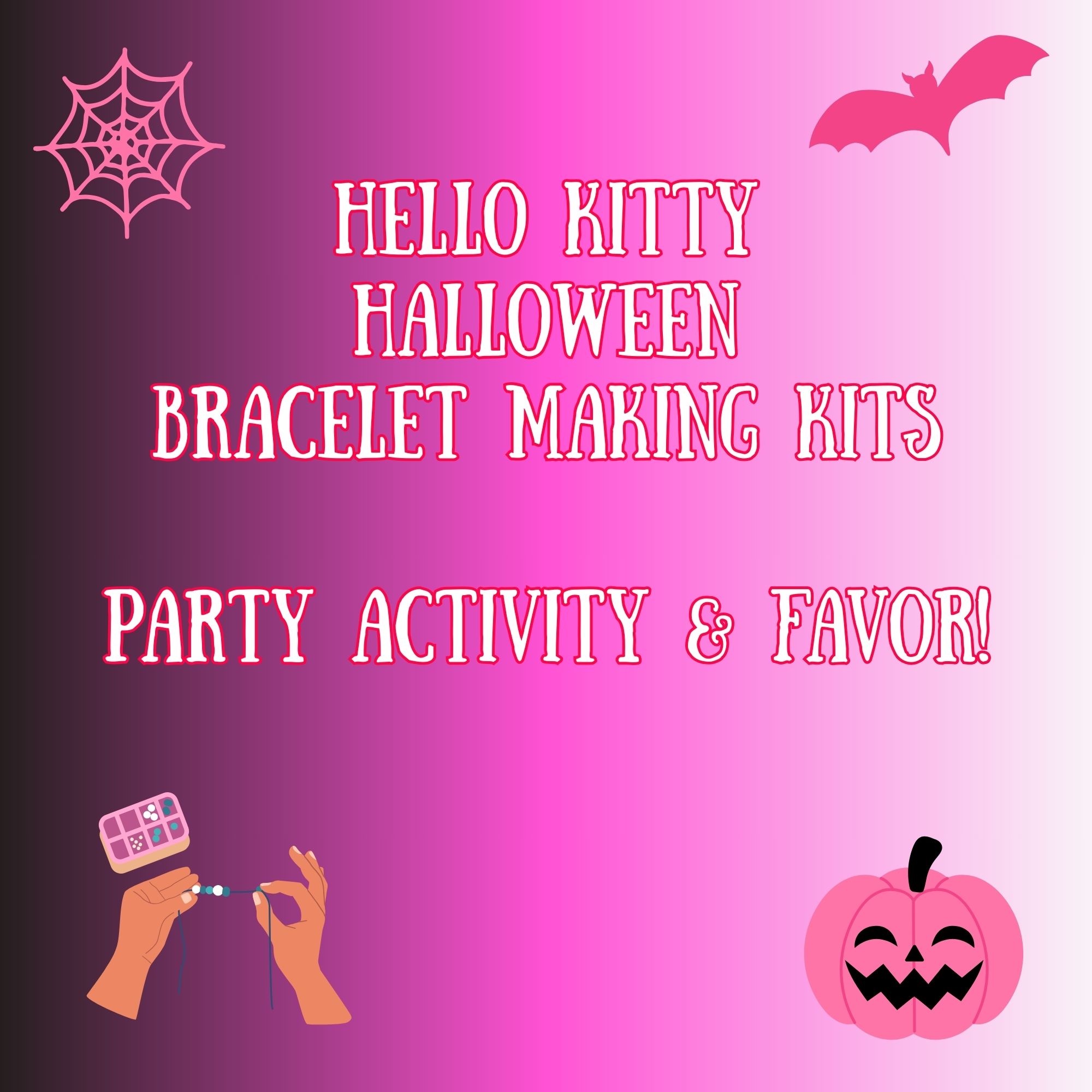 Hello Kitty Halloween Bracelet Making Activity Kit