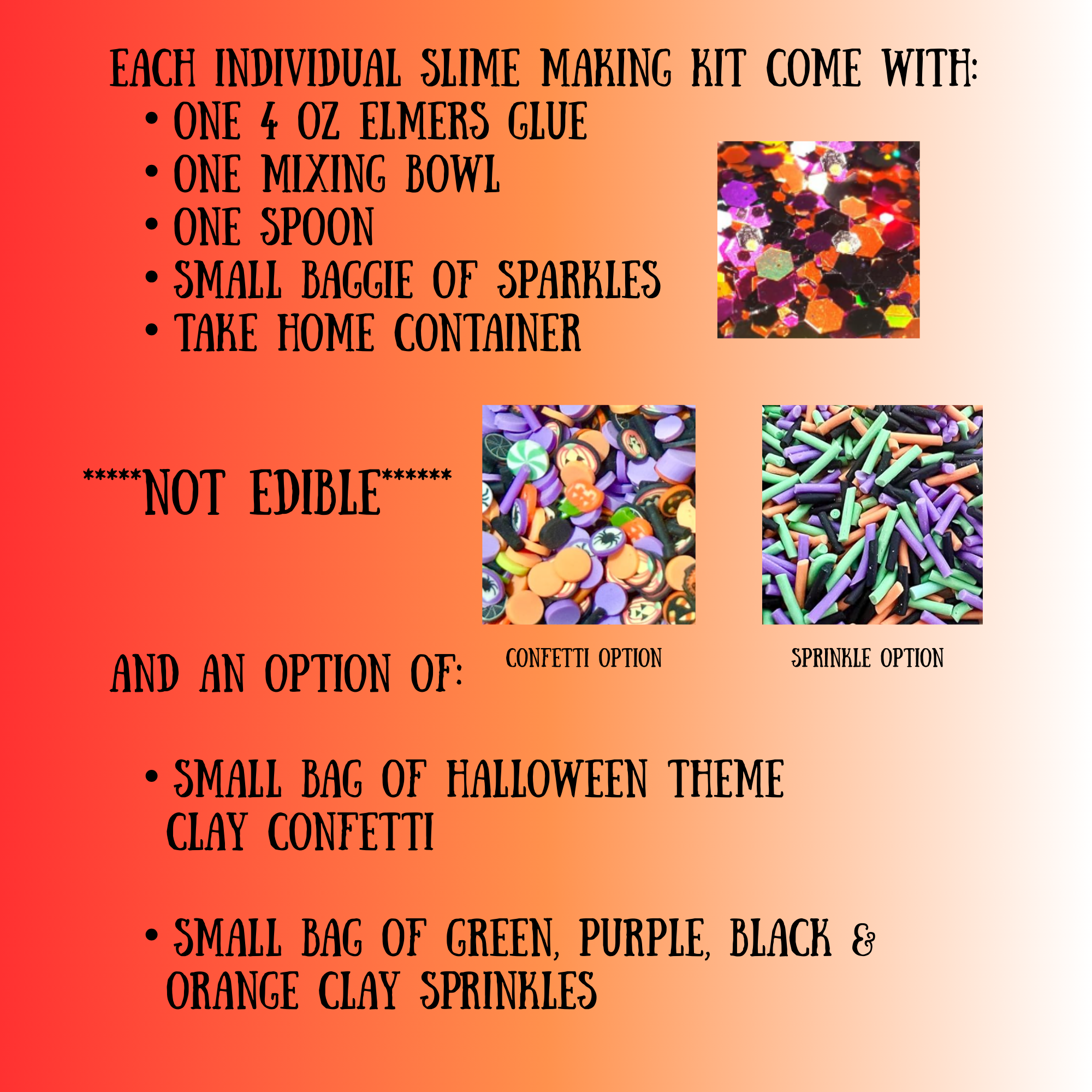 Halloween Slime Making Kits