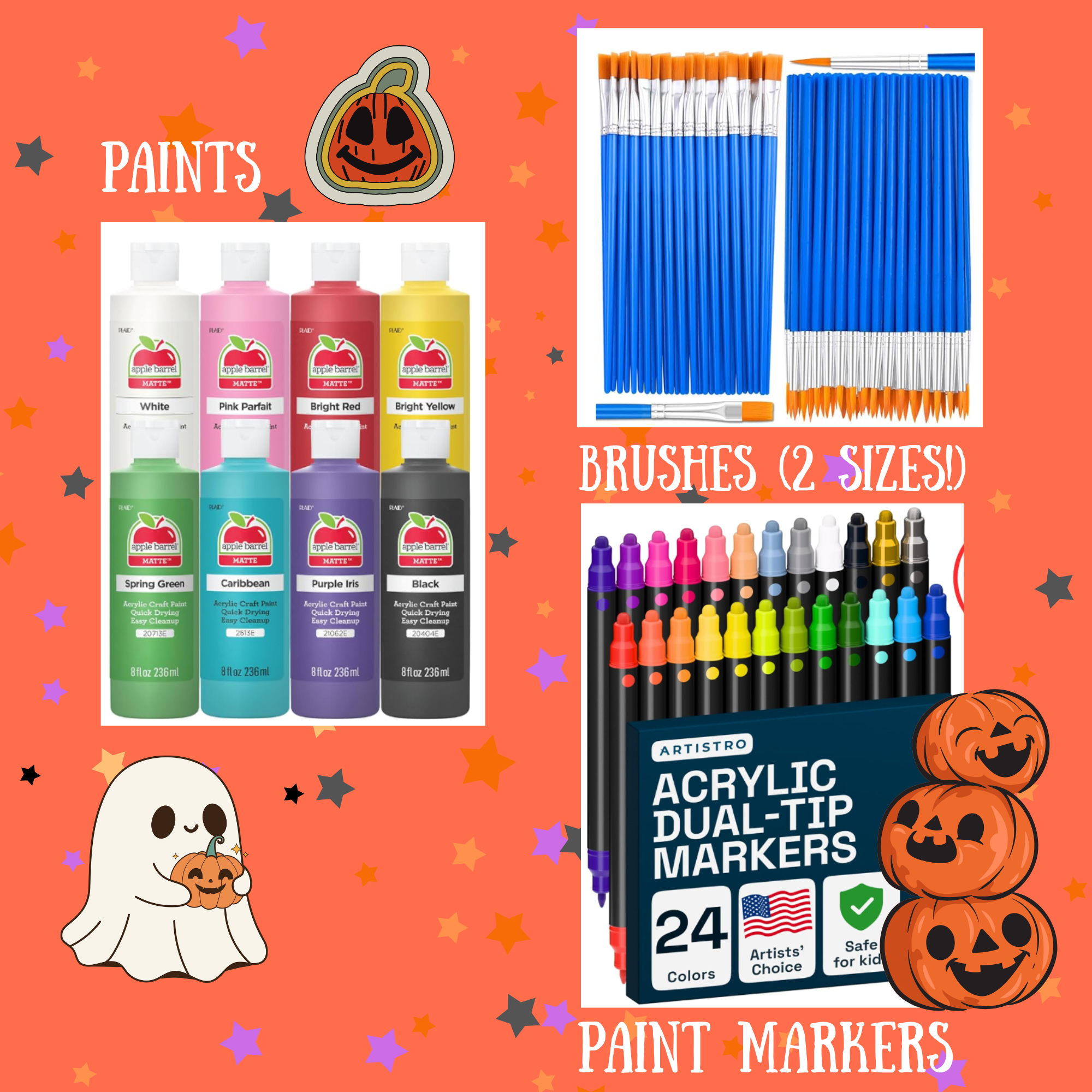 Halloween Mini Pumpkin Painting Activity Kit