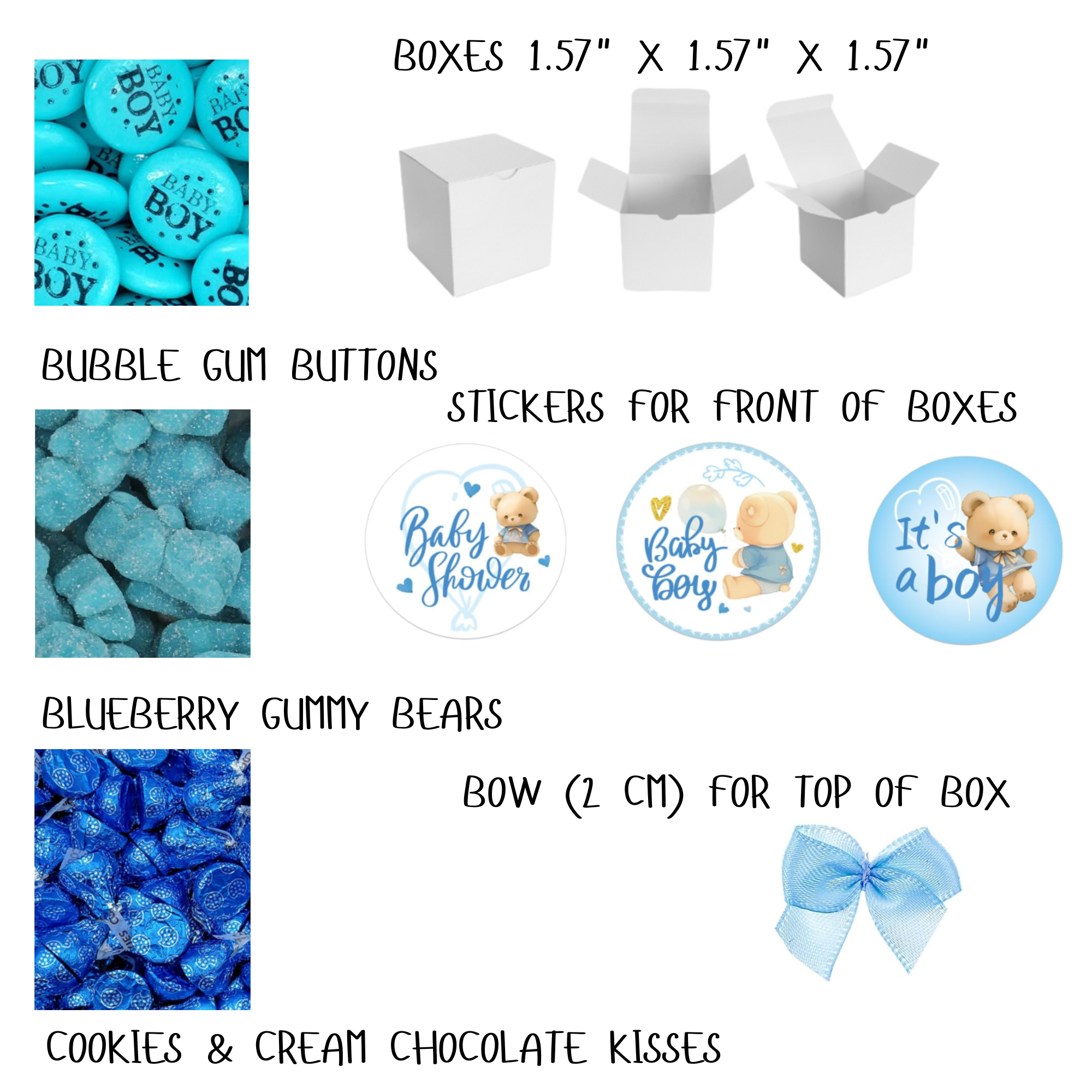 Baby Shower Candy Box Favor - BABY BOY