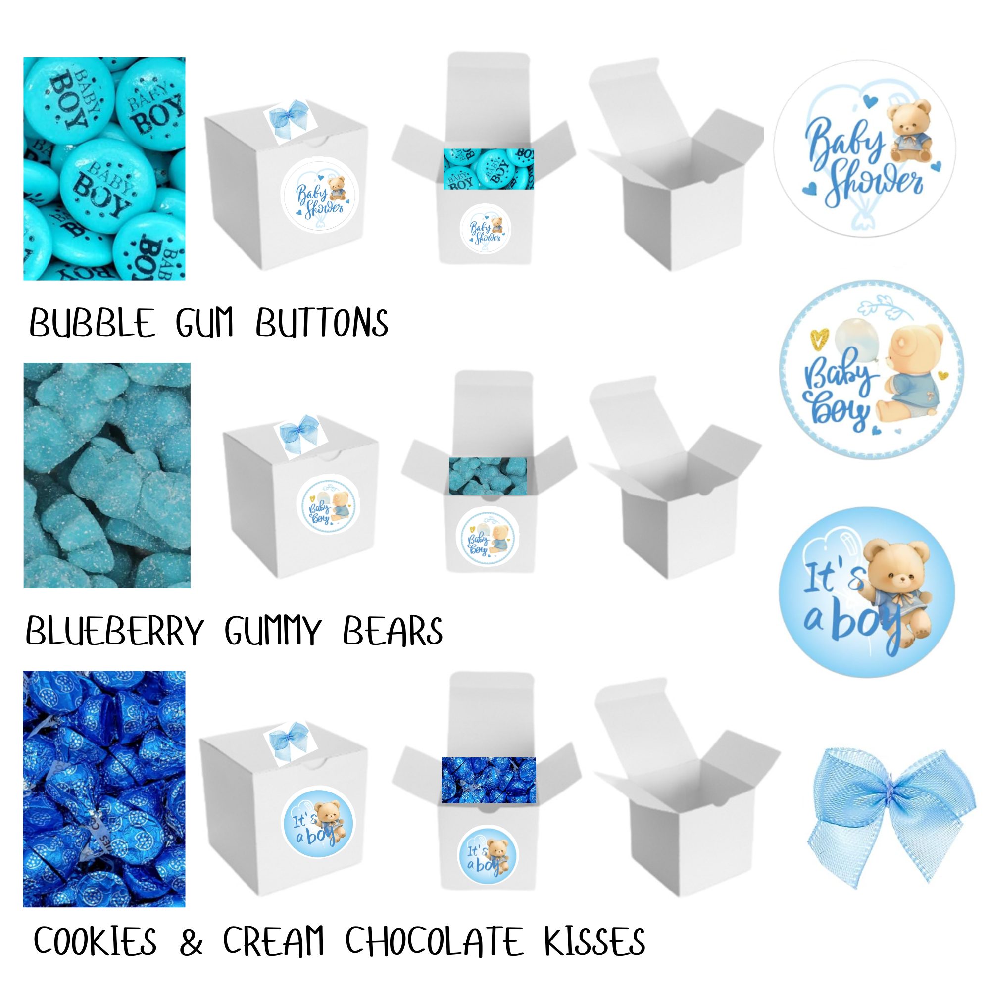 Baby Shower Candy Box Favor - BABY BOY