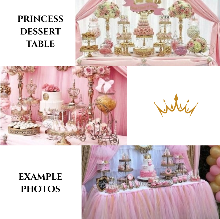 Princess Dessert Table - Pink & Gold W. Candy