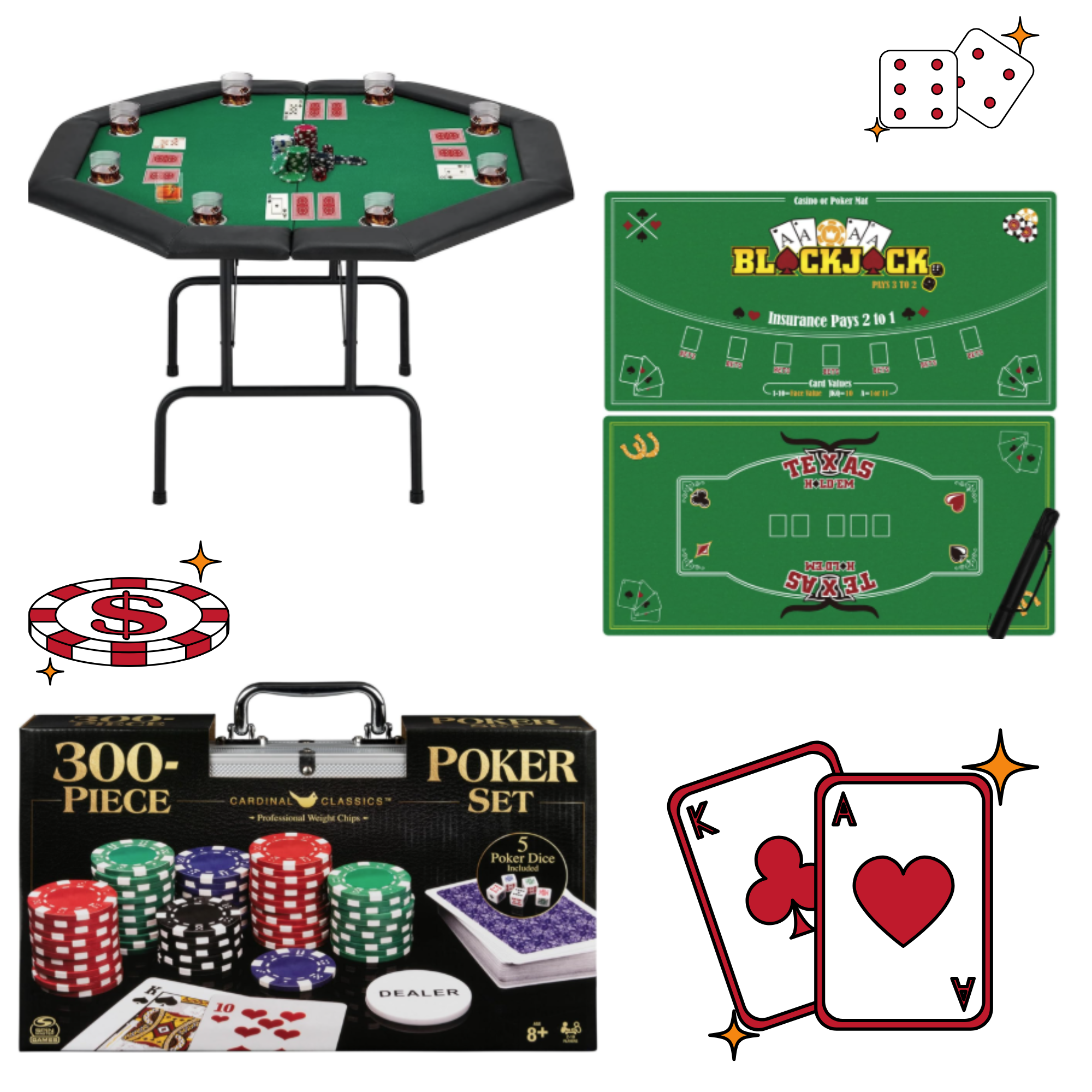 Poker Set &  Poker Table Rental