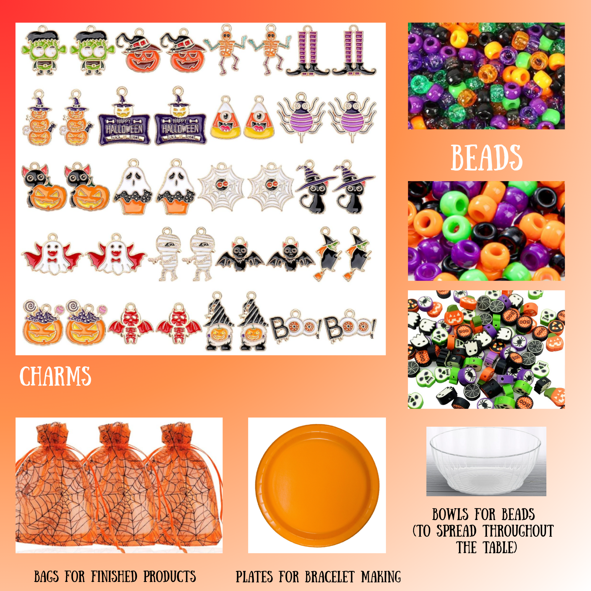 Halloween Bracelet Making Activity Kit