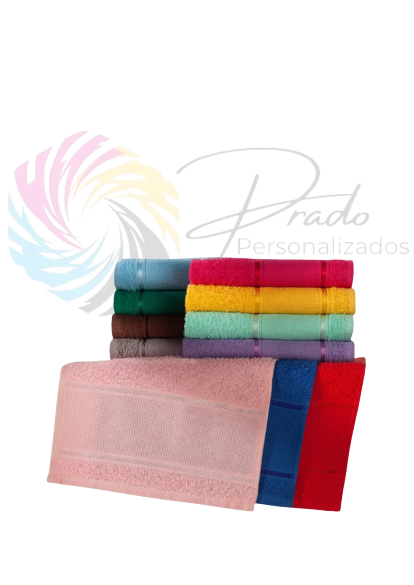 Toalhas coloridas pequenas 25x39cm