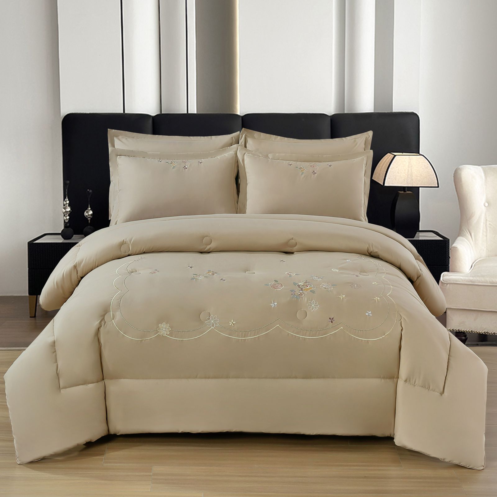 Luxury Embroidered Bedding Set (100% Cotten)