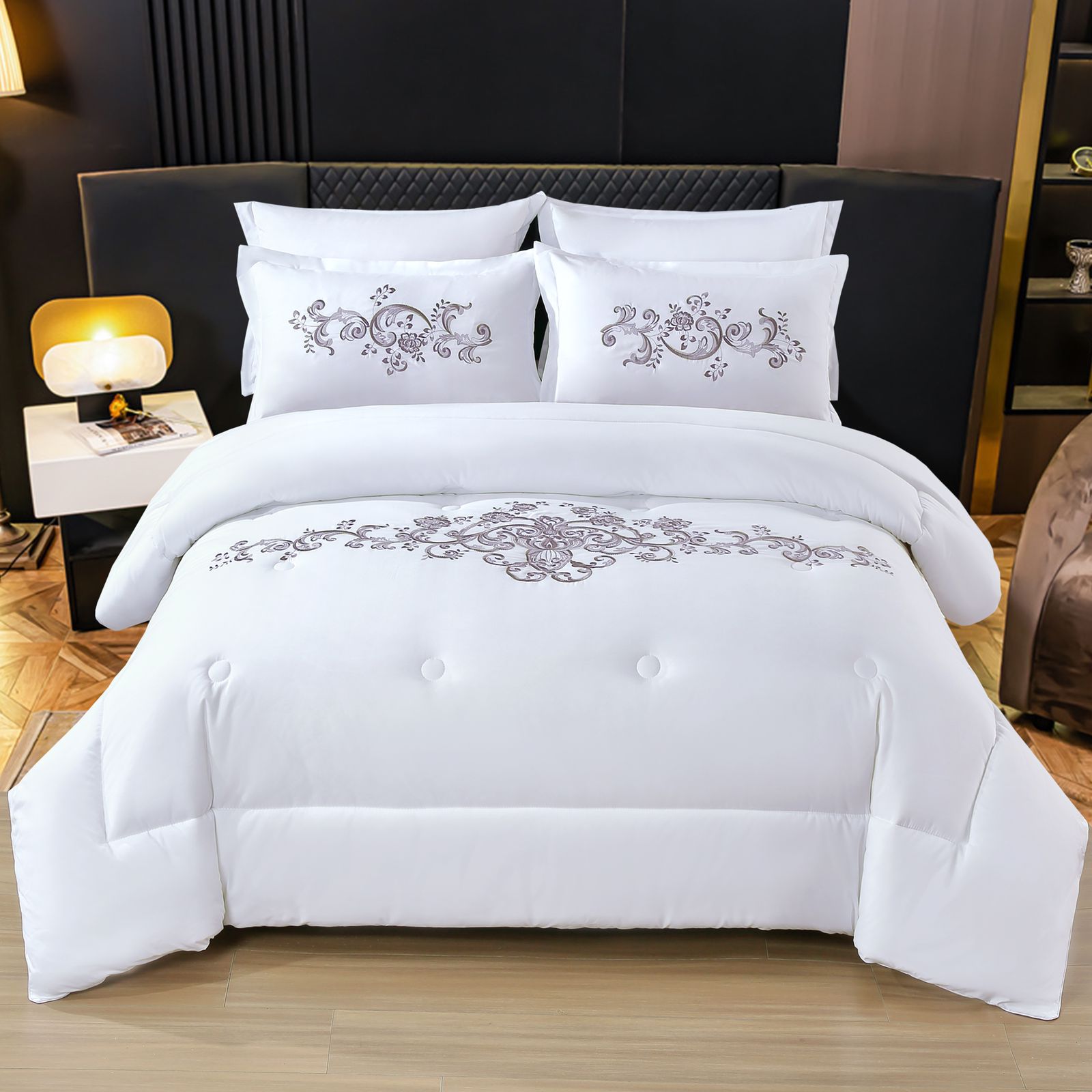 Luxury Embroidered Bedding Set (100% Cotten)