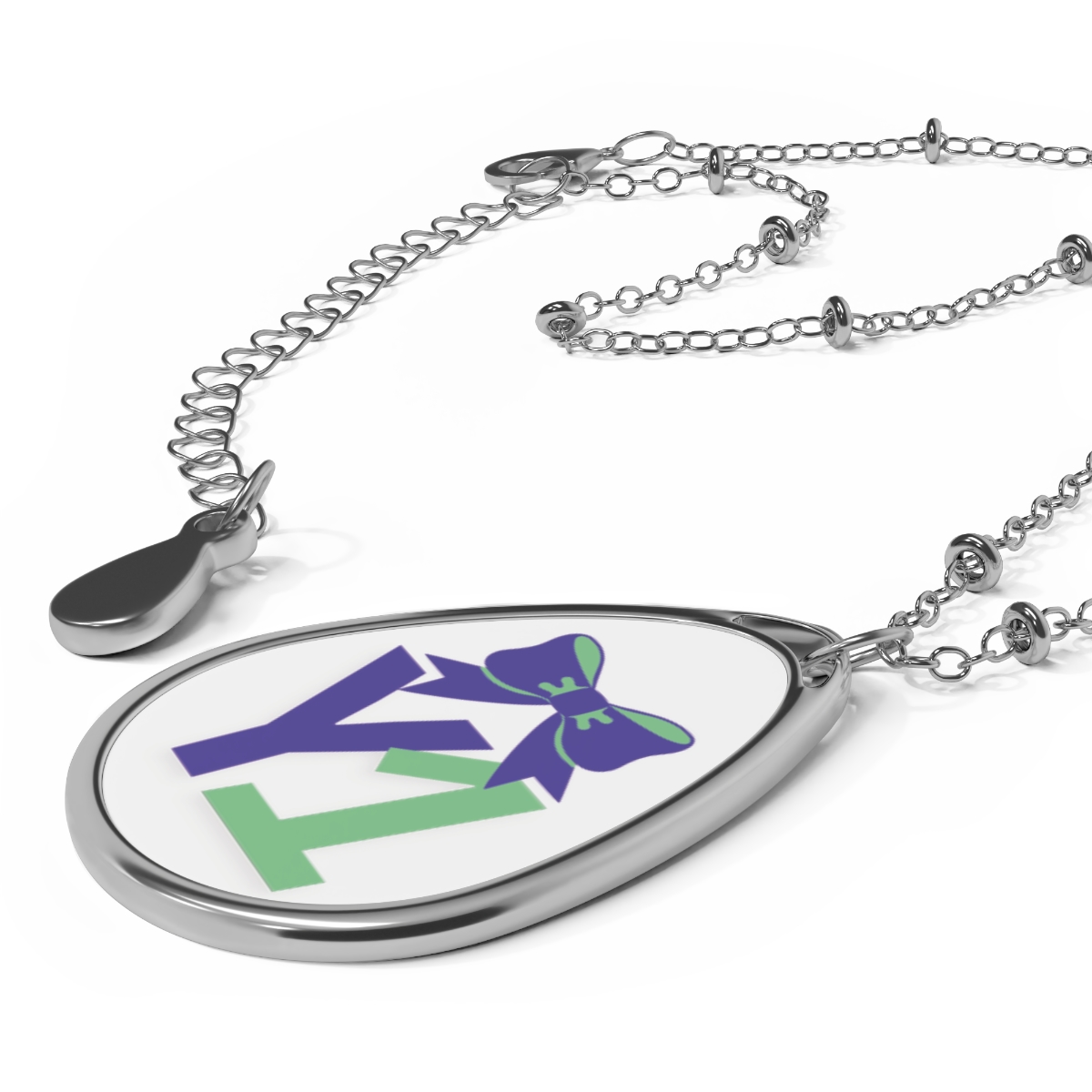 Y1 | Youth Level 1 | Cheer Age and Level Oval Necklace | Perfect Gift for Cheer Teams, Summit Gift Bags, Summit Goodies, Competition Gifts, or Just Because