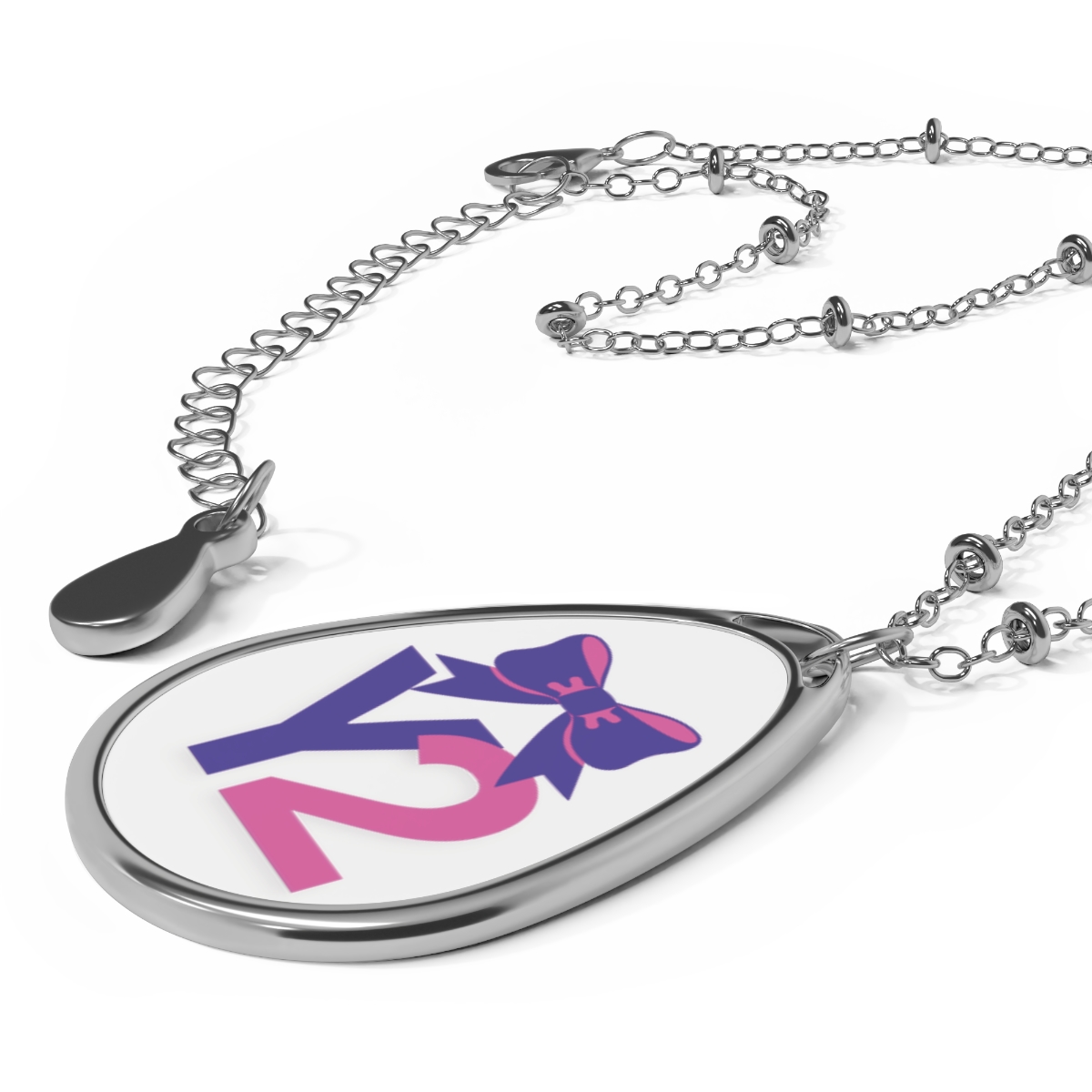 Y2 | Youth Level 2 | Cheer Age and Level Oval Necklace | Perfect Gift for Cheer Teams, Summit Gift Bags, Summit Goodies, Competition Gifts, or Just Because