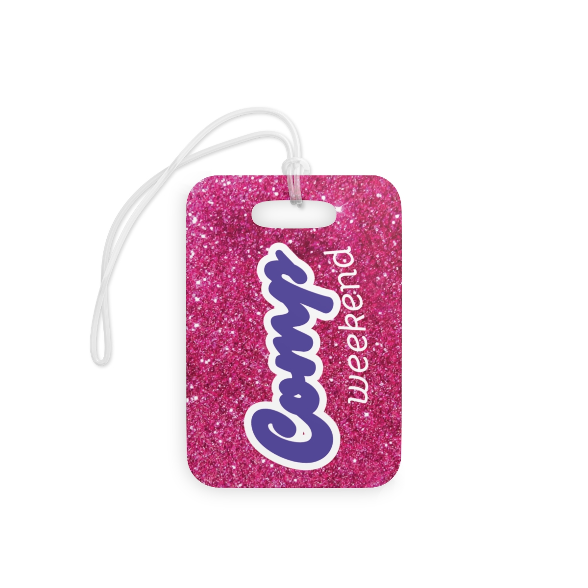 Rectangle Glittery Luggage Tags for Stylish Travel, Cheer Travel Accessories, Competition Travel Tags, Glittery Tags for Baggage