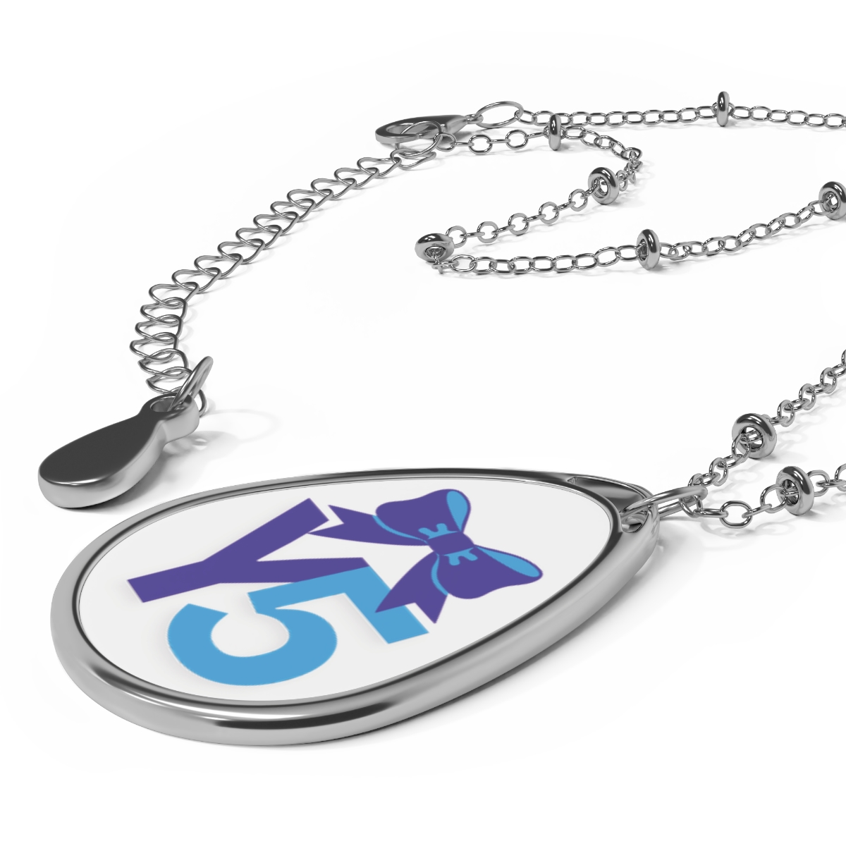 Y5 | Youth Level 5 | Cheer Age and Level Oval Necklace | Perfect Gift for Cheer Teams, Summit Gift Bags, Summit Goodies, Competition Gifts, or Just Because