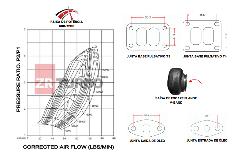 ZR7277 TURBO.72 BLACK (ROTOR BILLET)