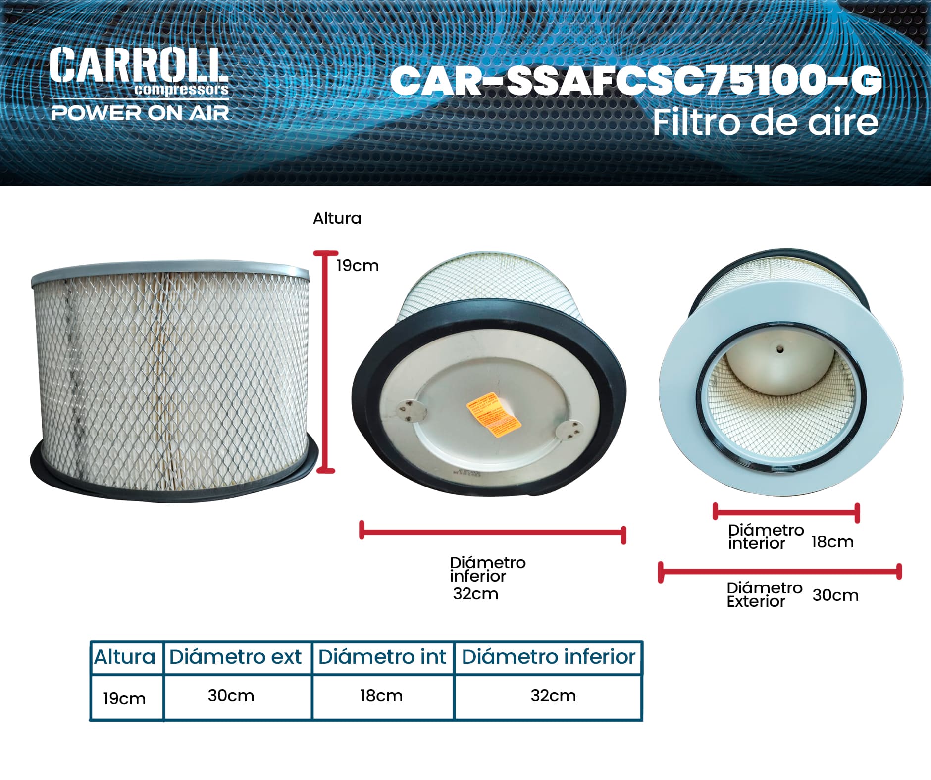 Filtro de aire 