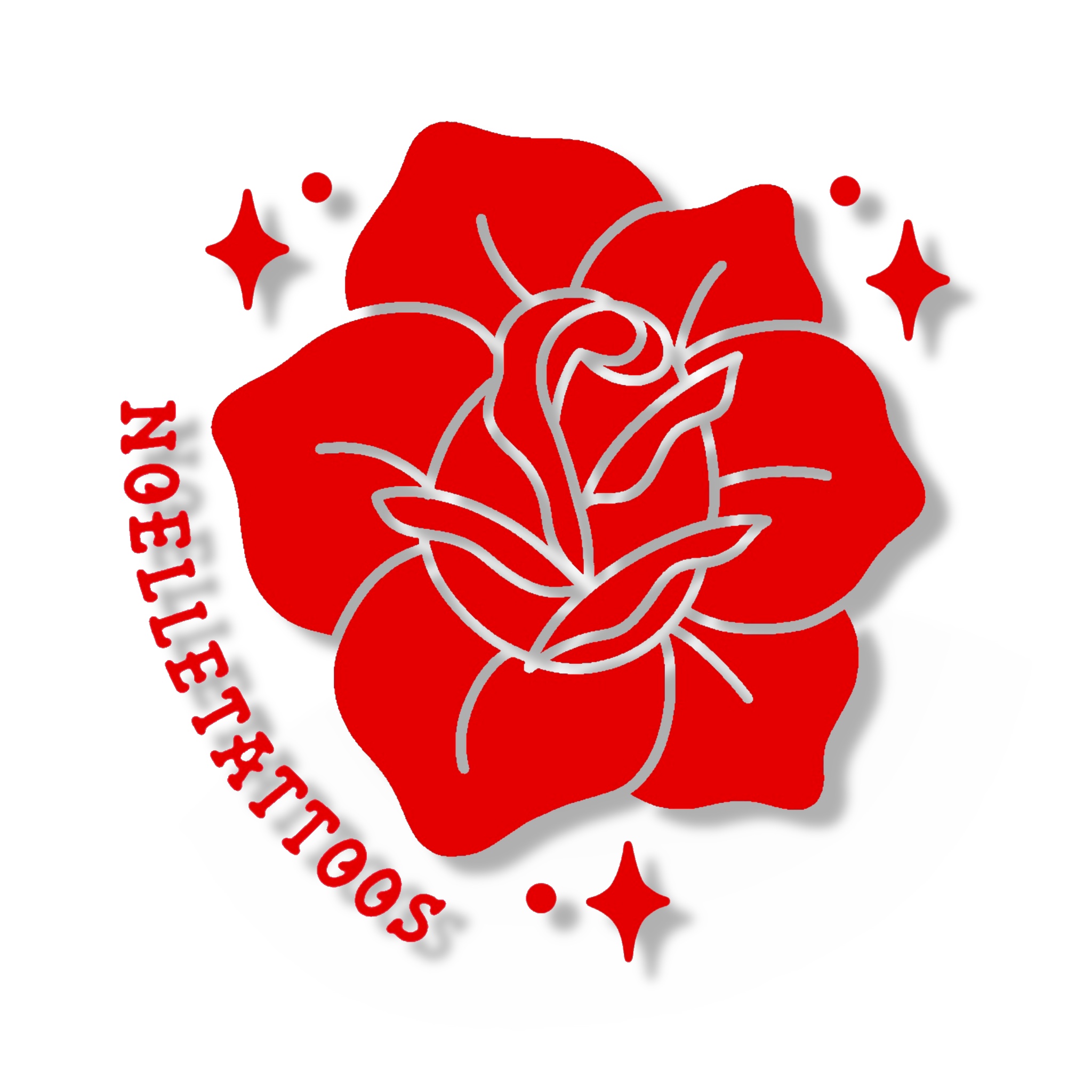 Trad Rose Sticker