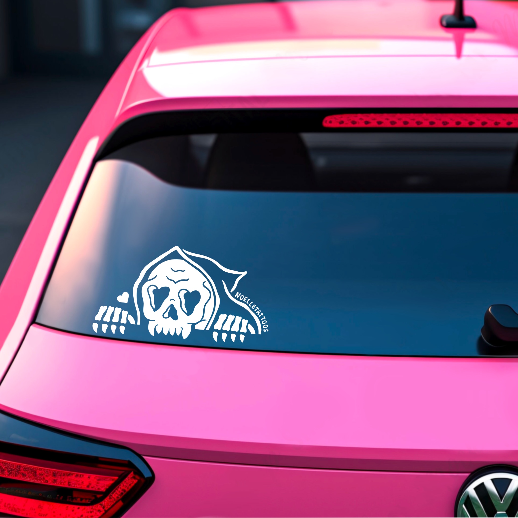 Skelly Peeker Sticker