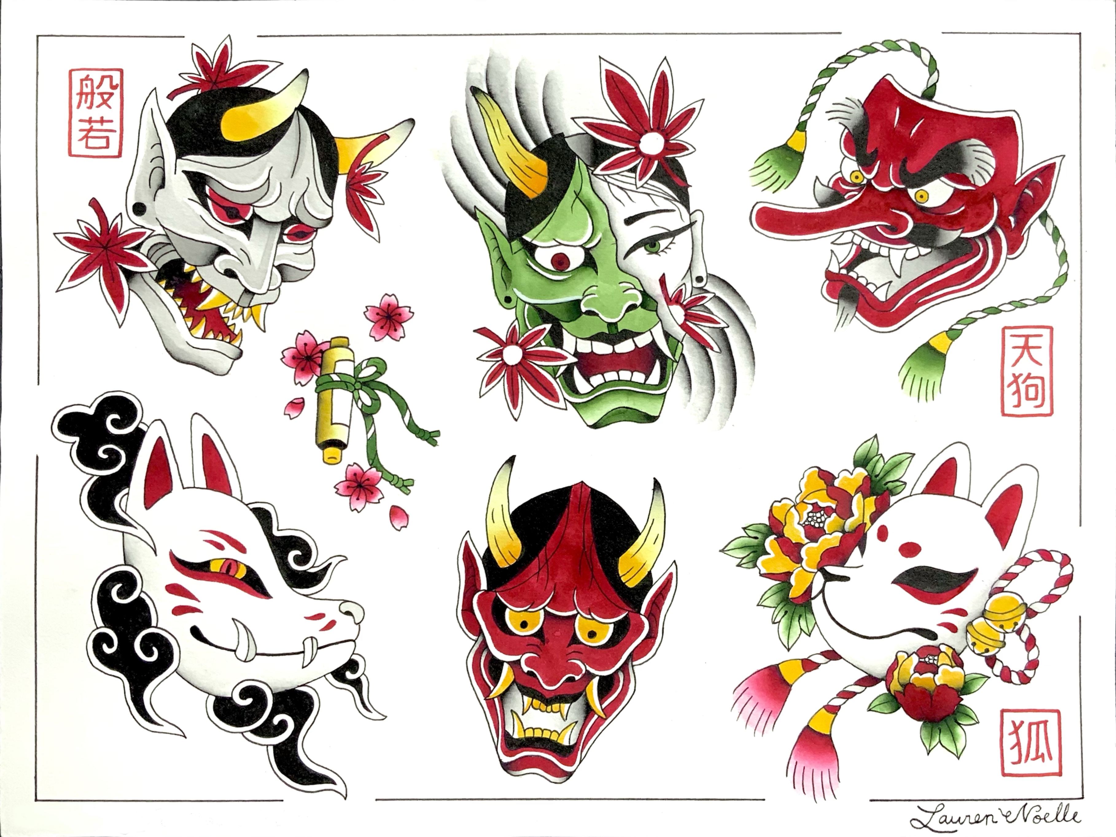 Japanese Traditional Tattoo Flash Prints