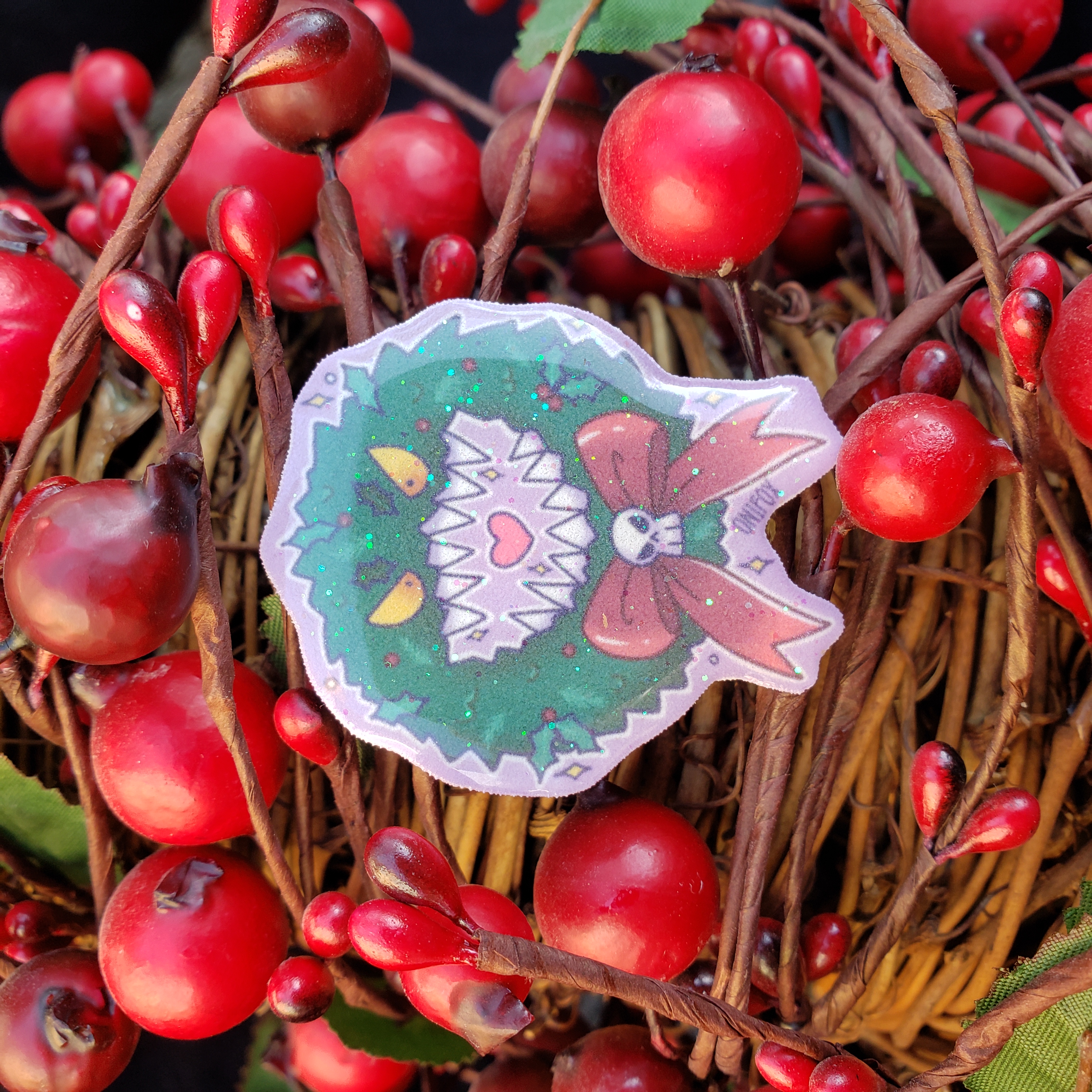 Evil Wreath Pin