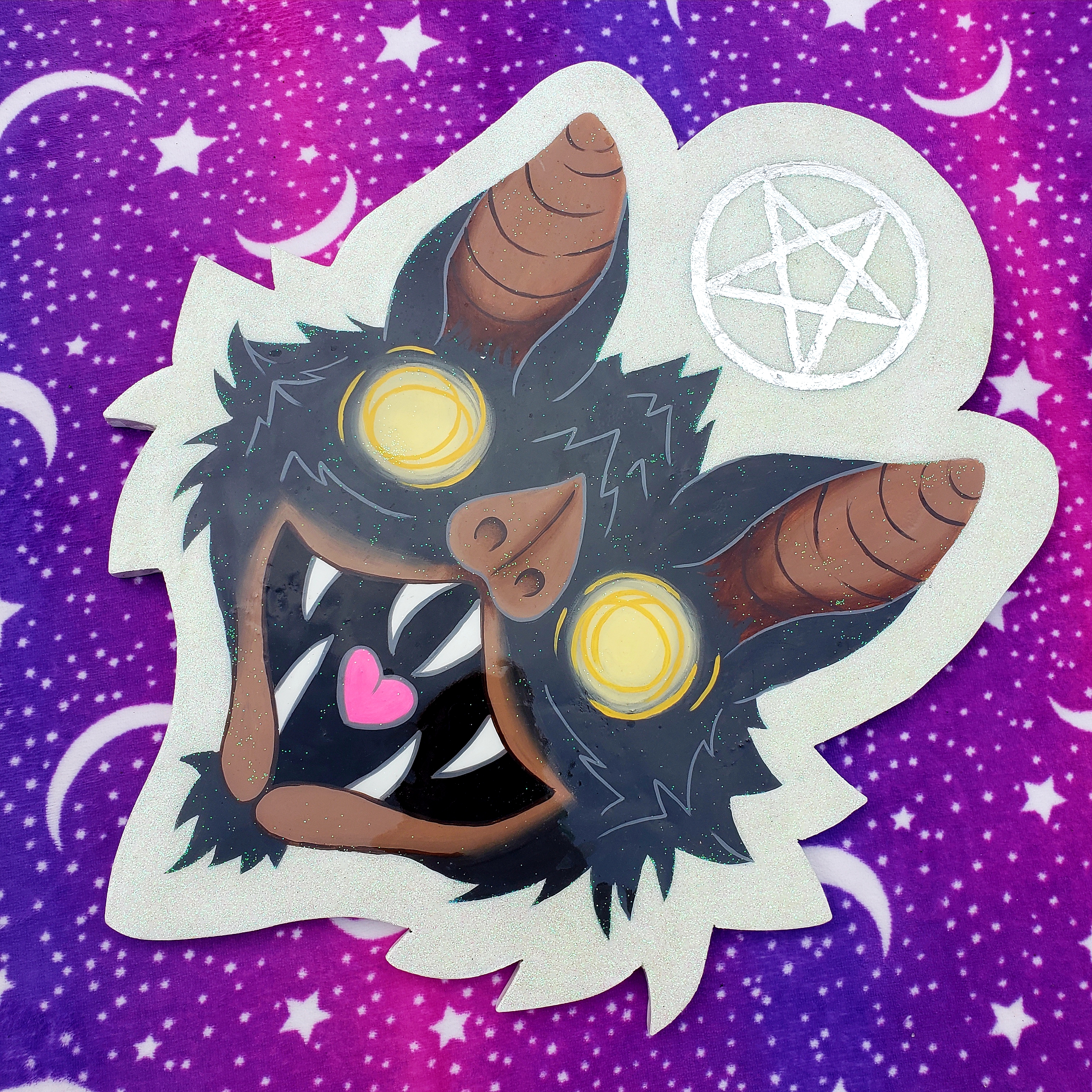 Pentacle Bat Original Painting