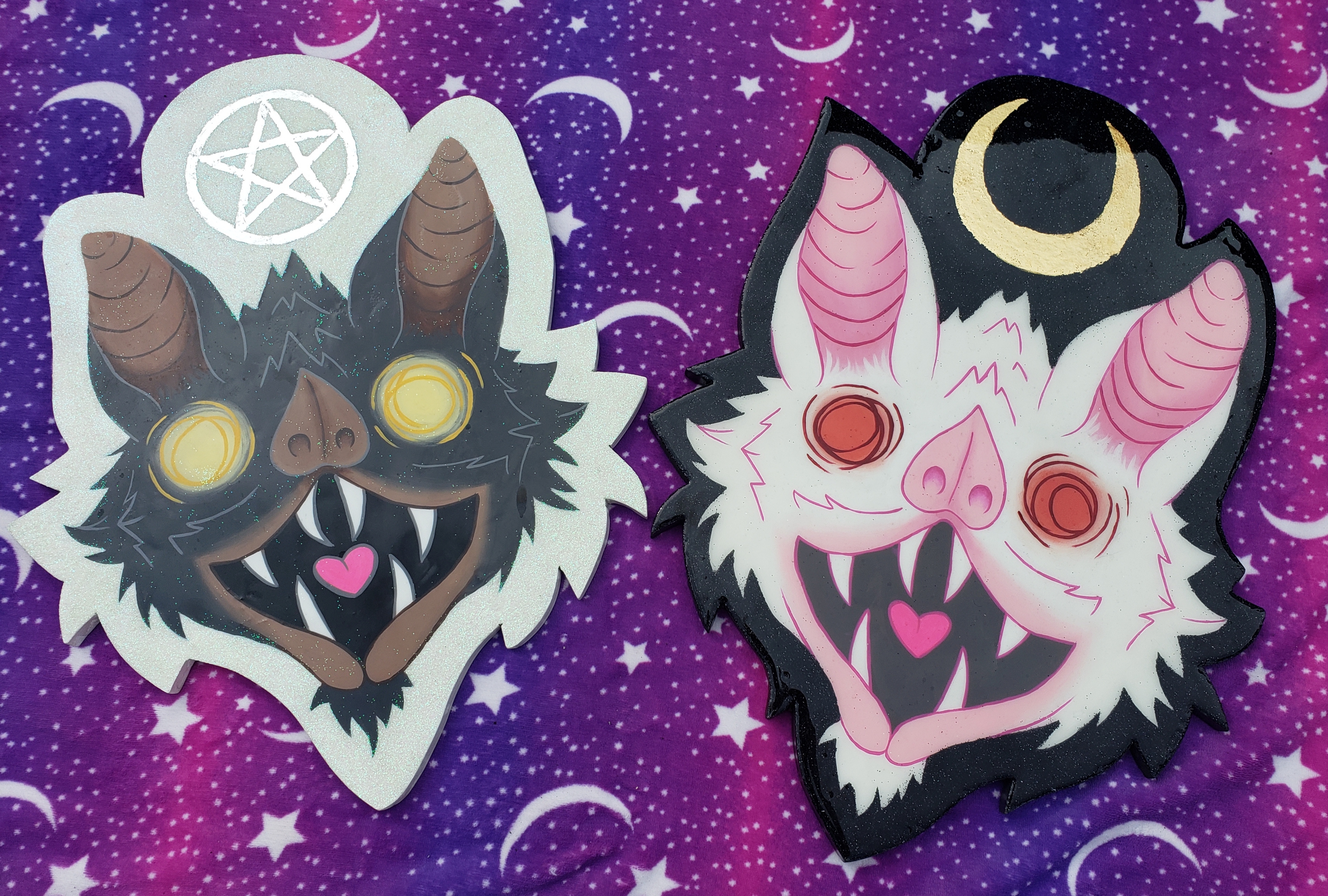 Pentacle Bat Original Painting