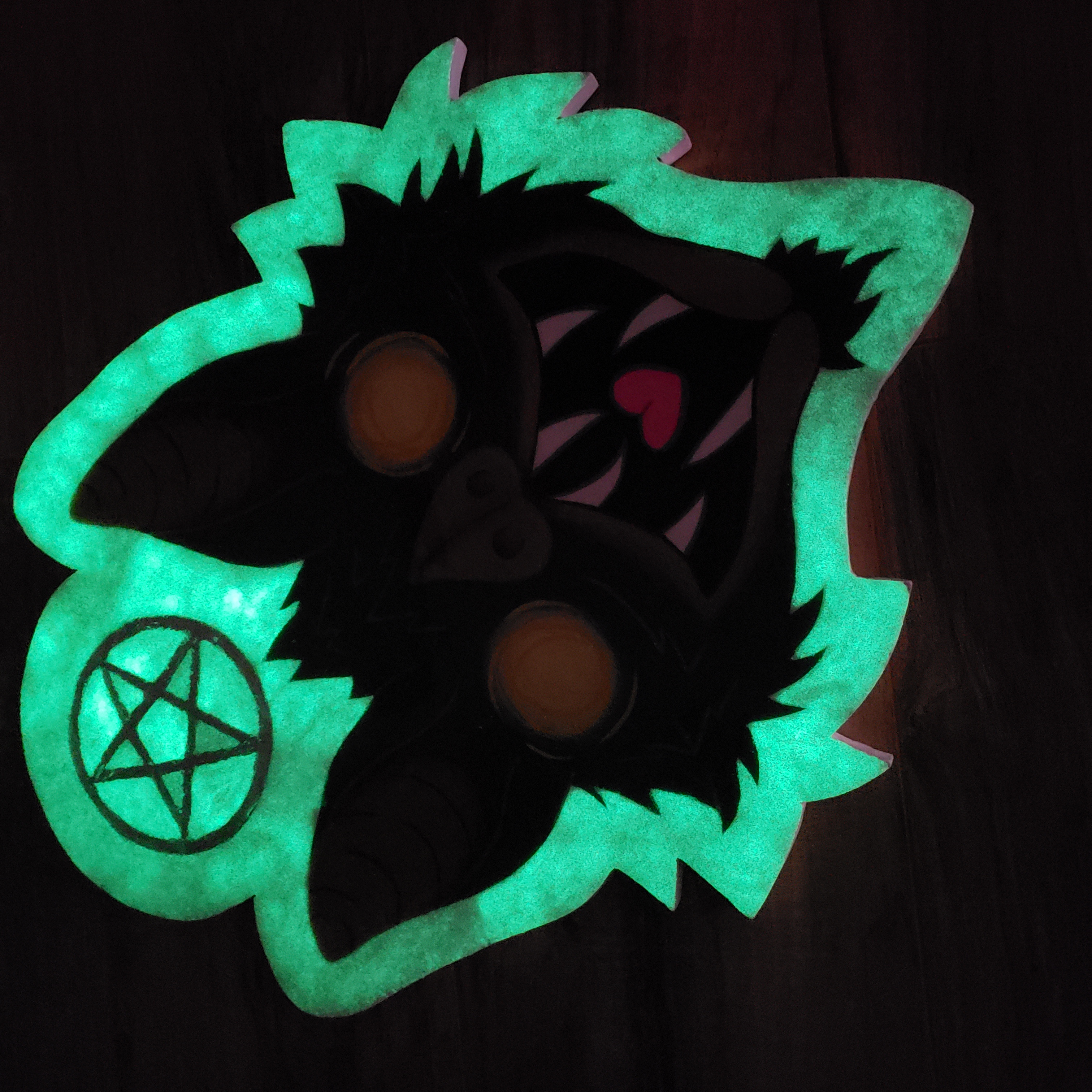 Pentacle Bat Original Painting