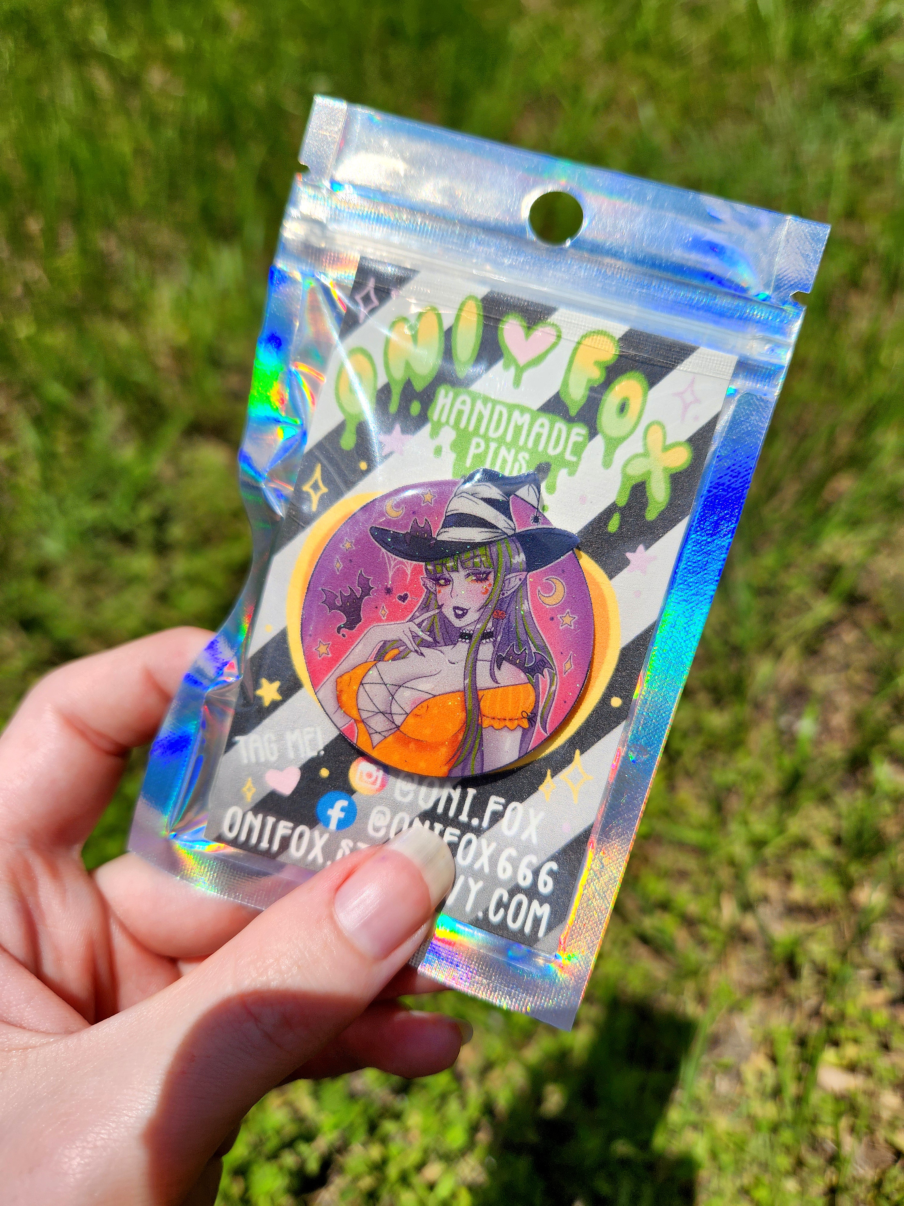 Halloween Witch Pin