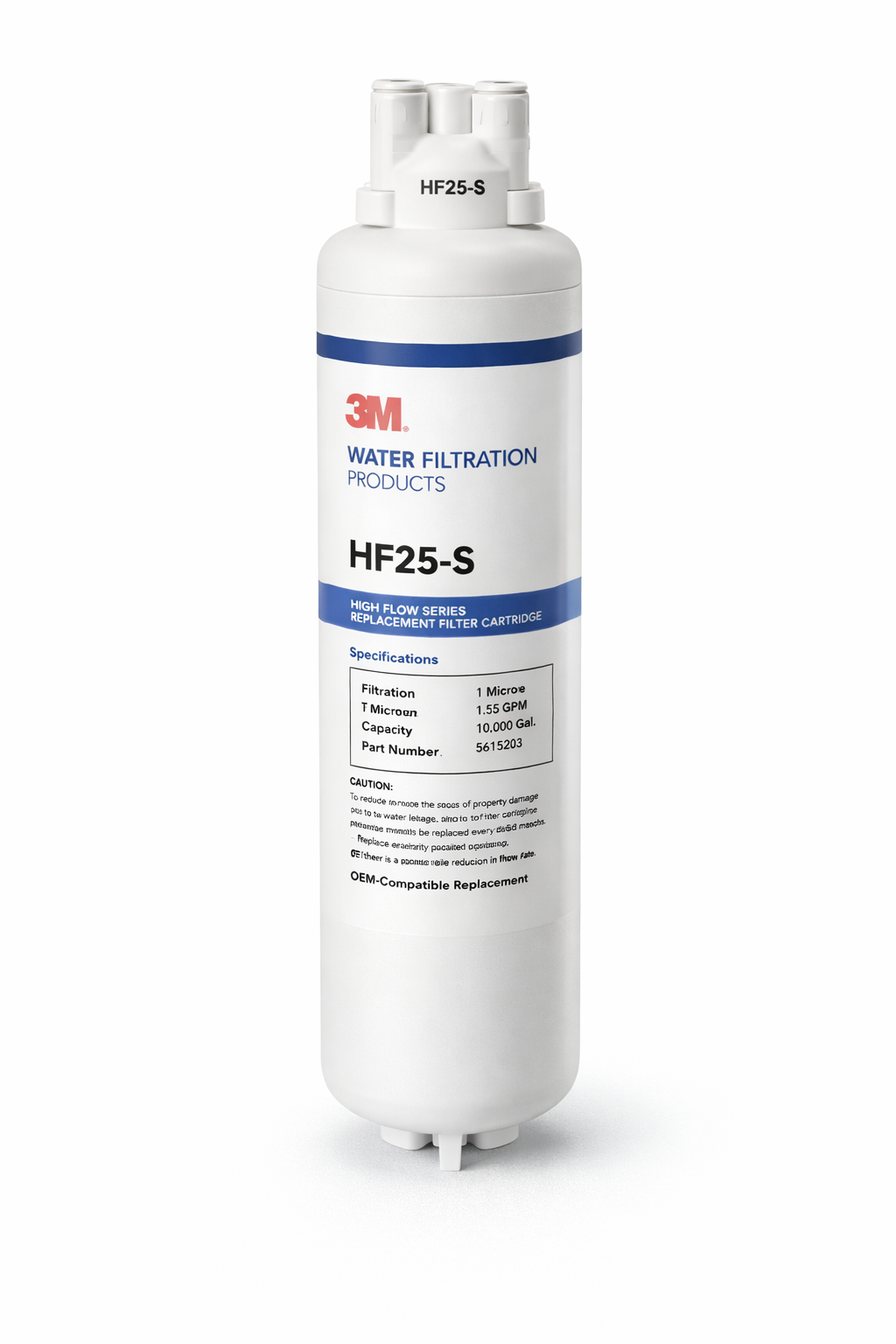 Quick Connect Water Filter – 1 Micron, 1.5 GPM | 3M HF25-S Compatible (5615203)