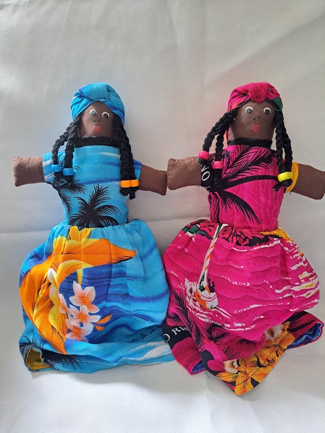 Handmade Caribbean Cloth Dolls
