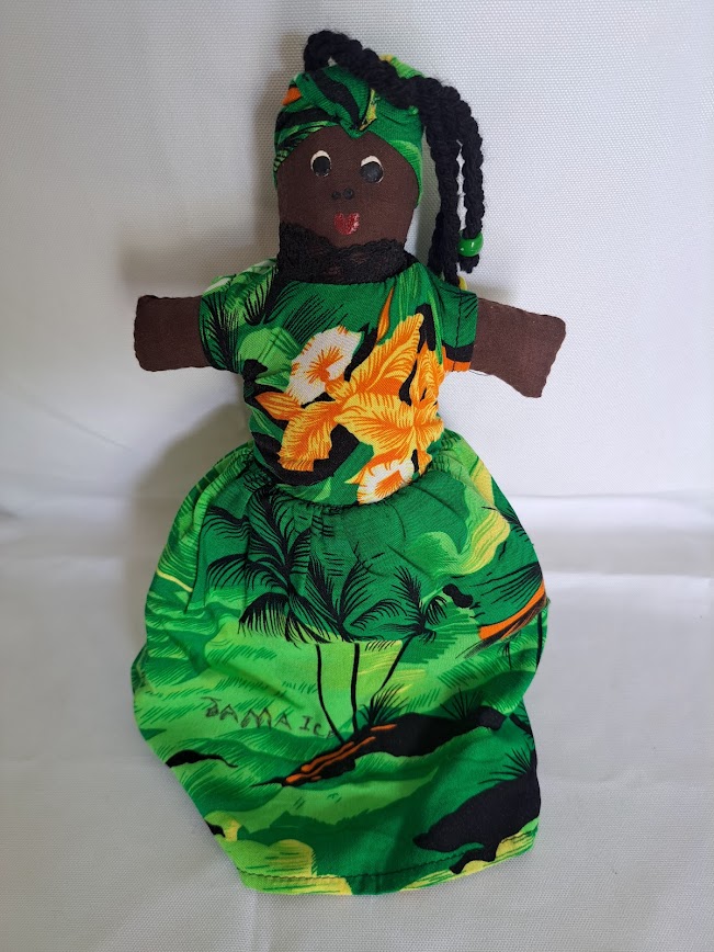 Handmade Caribbean Cloth Doll