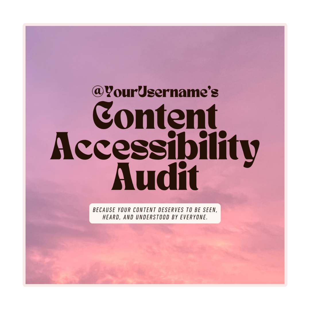 Bee Seen: Content Accessibility Audit (Instagram)
