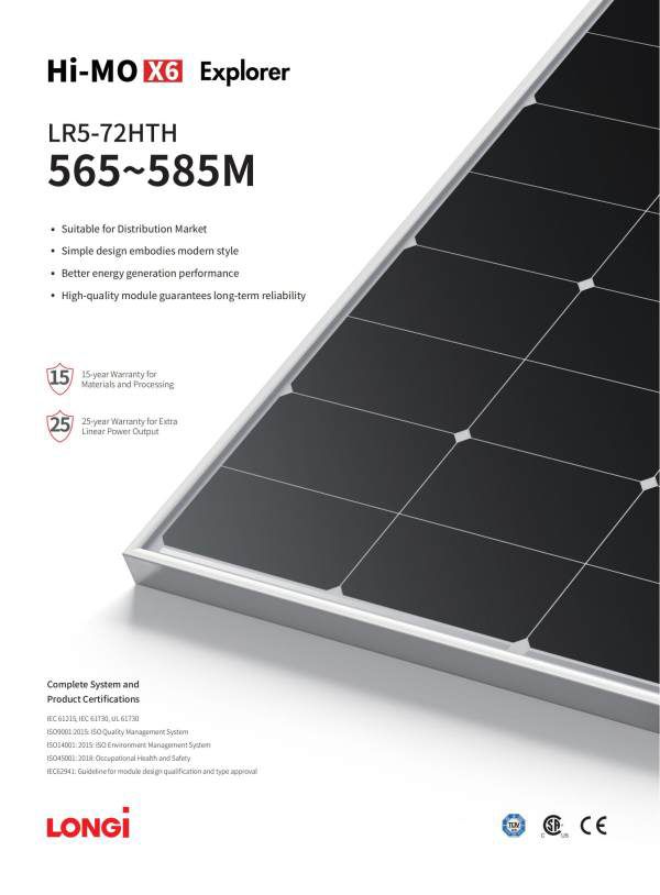 Hi-MO X6 Explorer Solar Panel